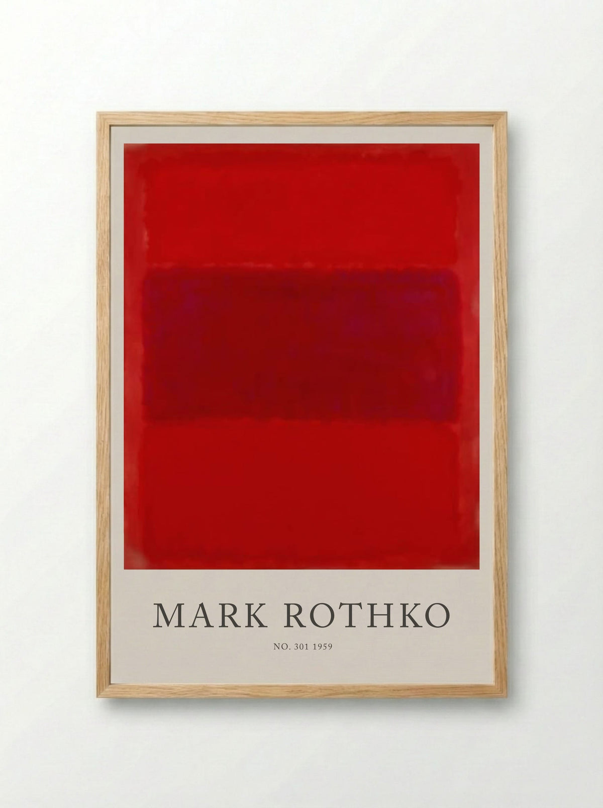No. 301 - Mark Rothko - Framed Print Wood