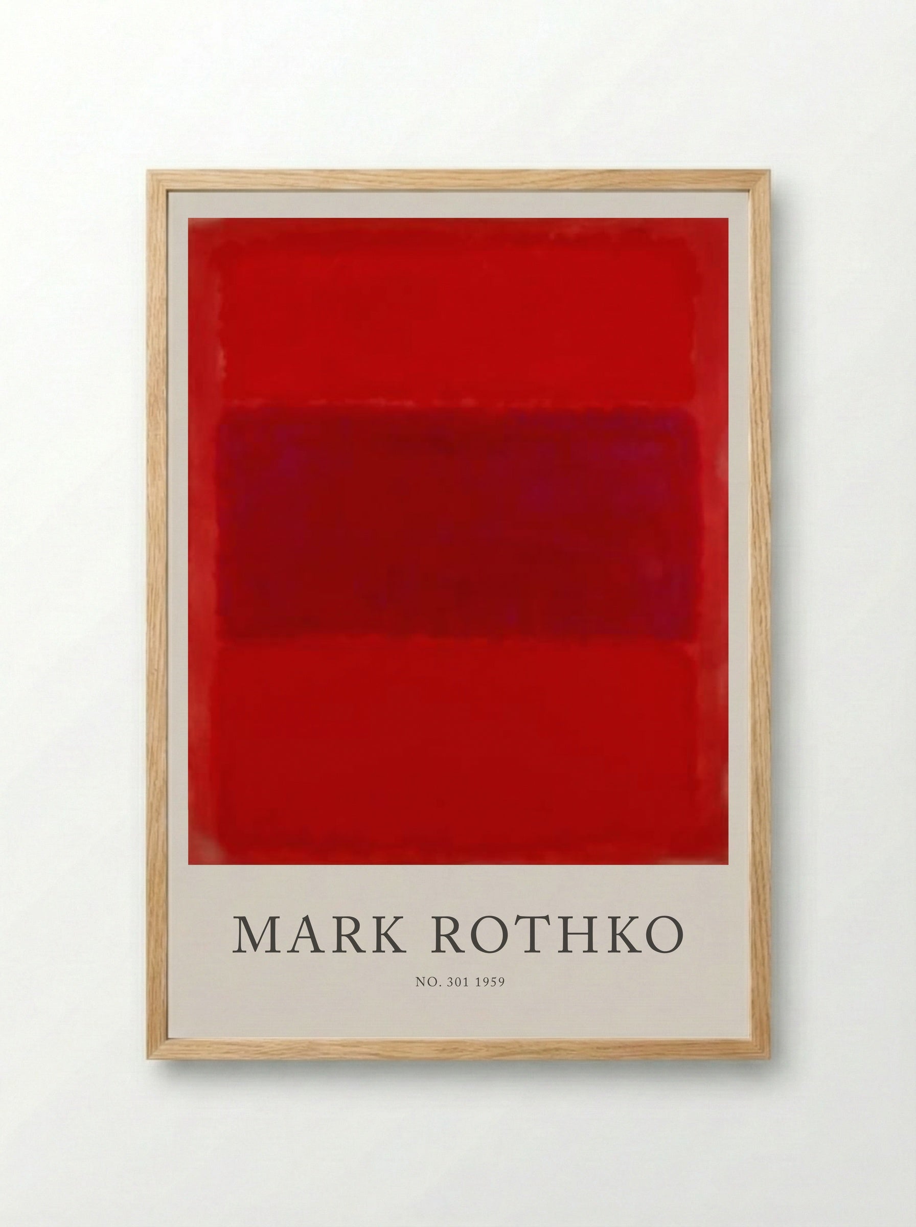 No. 301 - Mark Rothko - Framed Print Wood