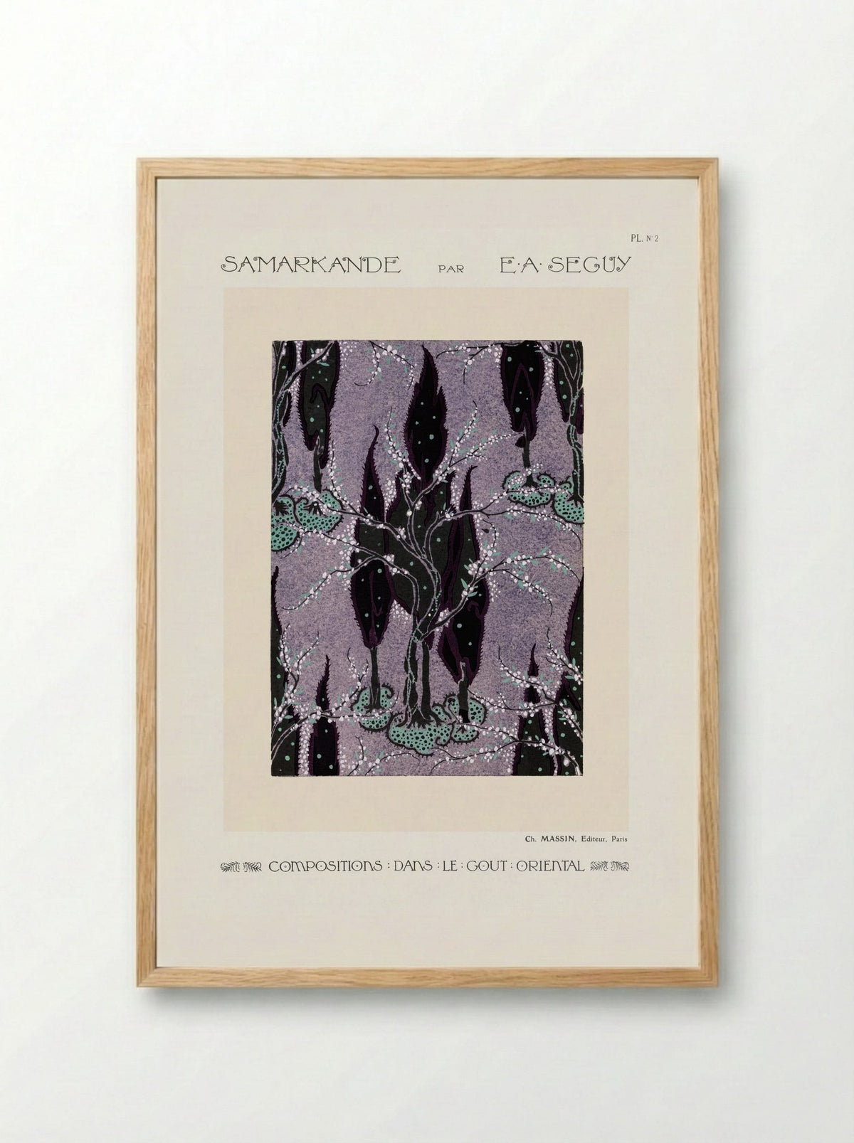 Samarkande, Plate No. 2 (Oriental Composition) - Émile-Allain Séguy - Framed Print Wood