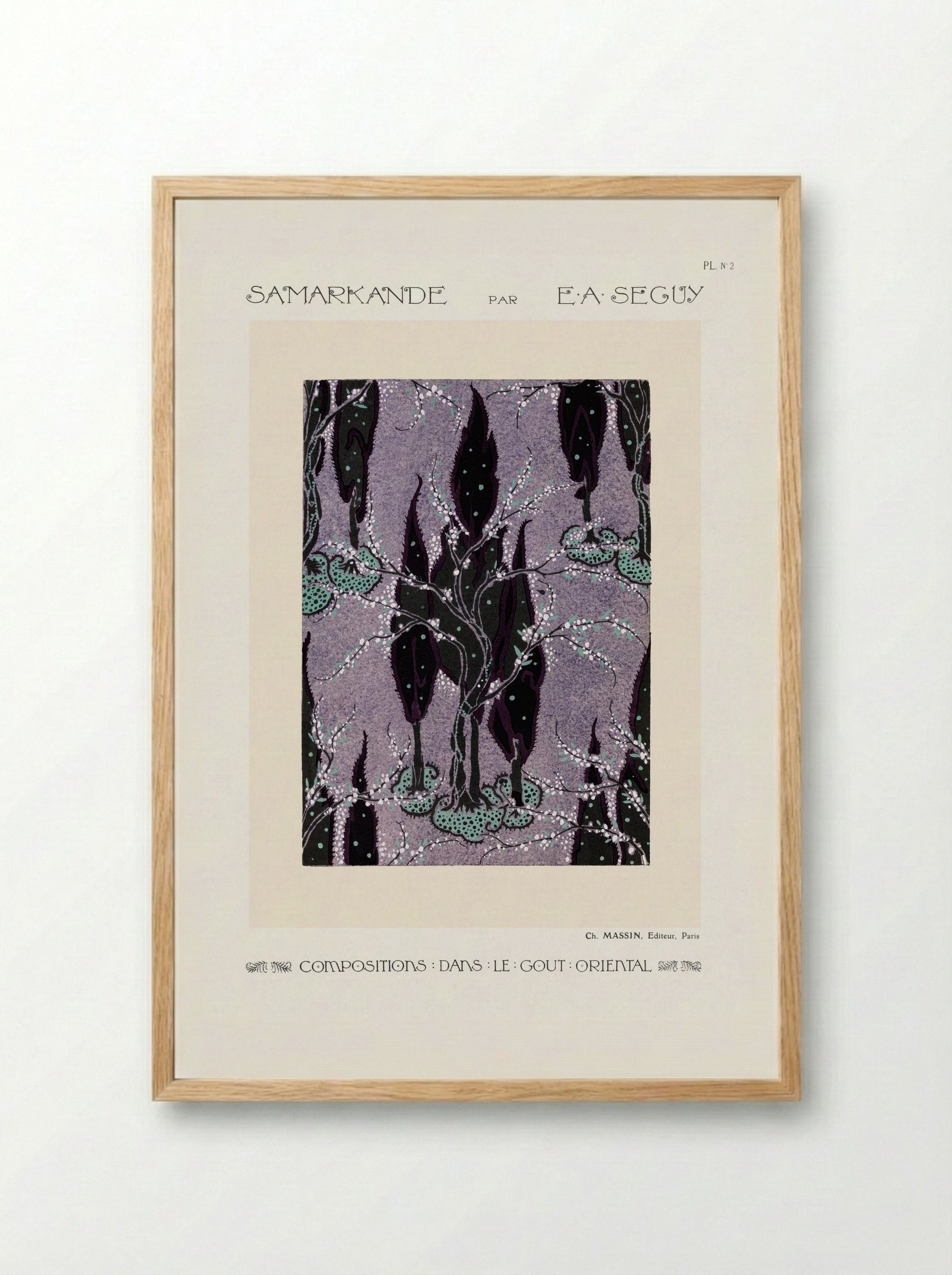 Samarkande, Plate No. 2 (Oriental Composition) - Émile-Allain Séguy - Framed Print Wood