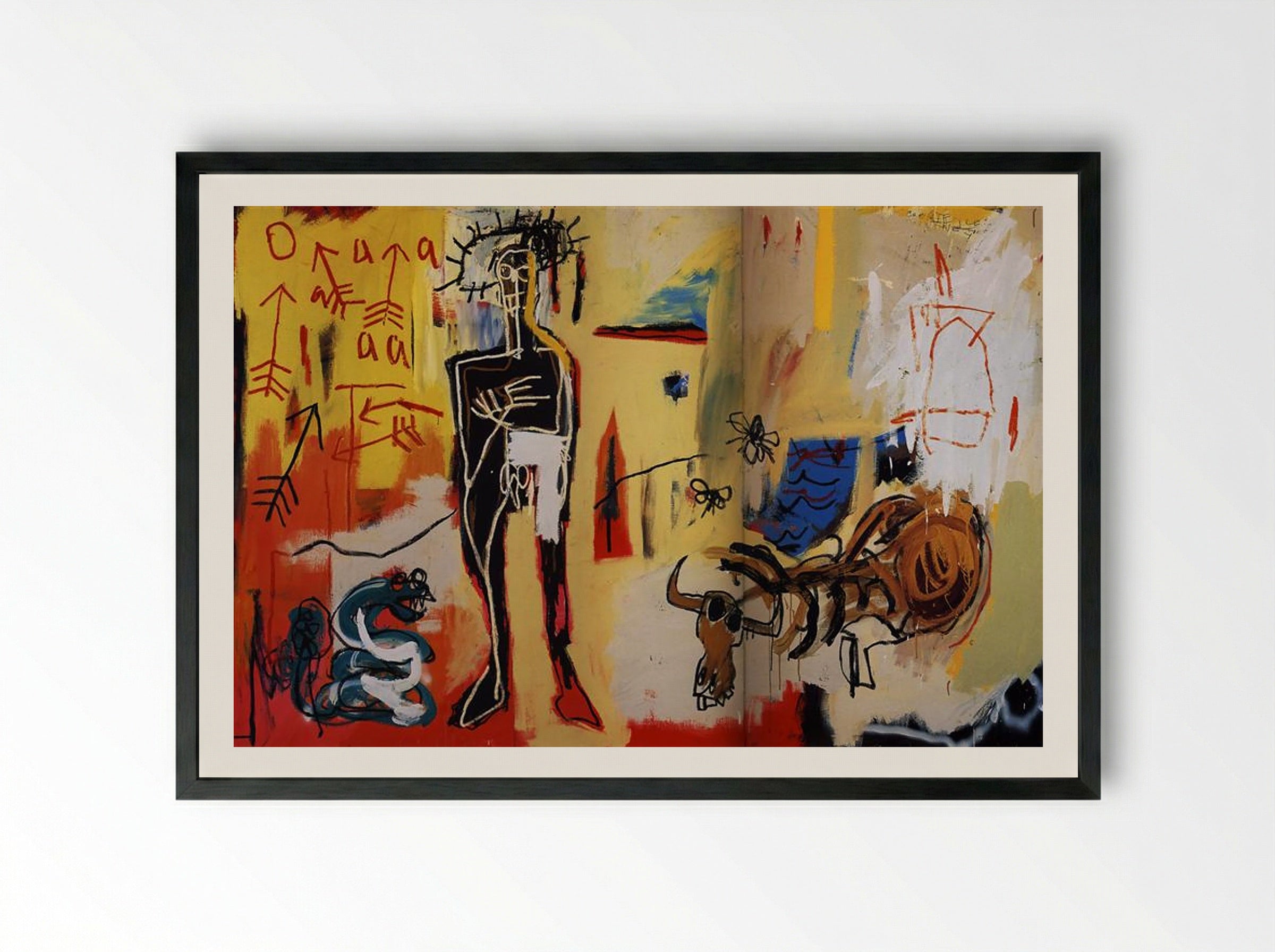 Poison Oasis - Jean-Michel Basquiat - Framed Print Black