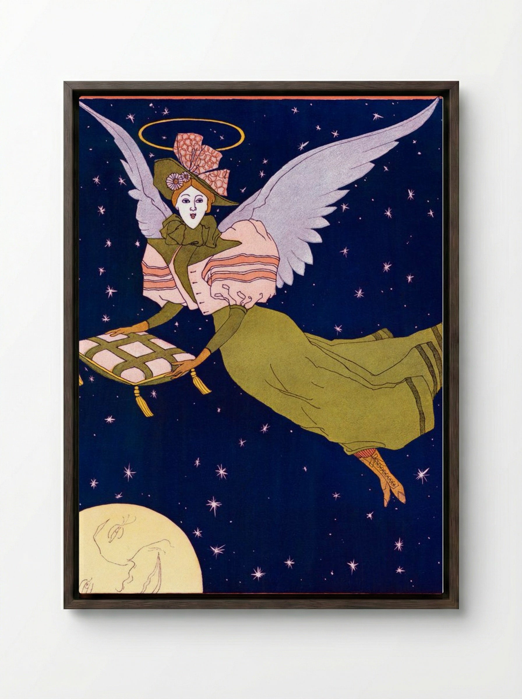 Vanity Fair - Ralph Meriman - Framed Canvas Dark Wood