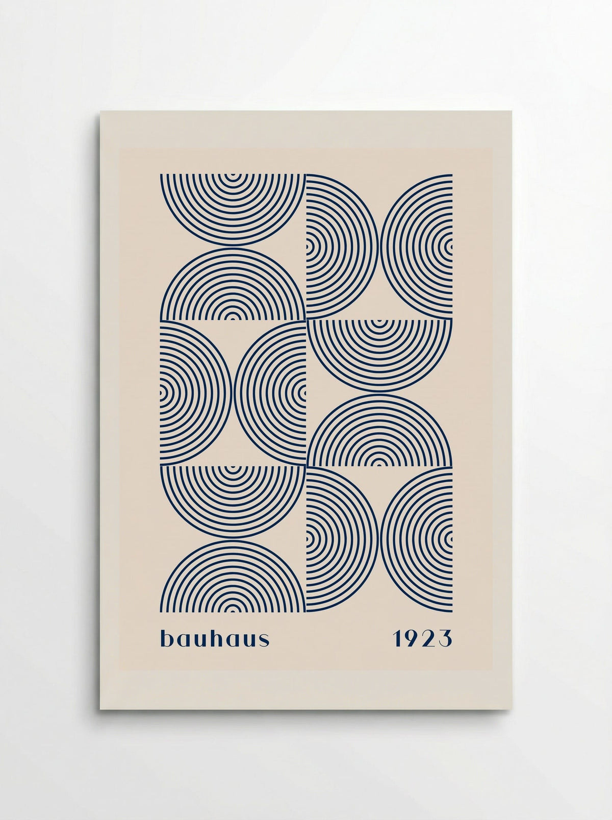 Bauhaus Navy Half-Circles 1923 - Poster