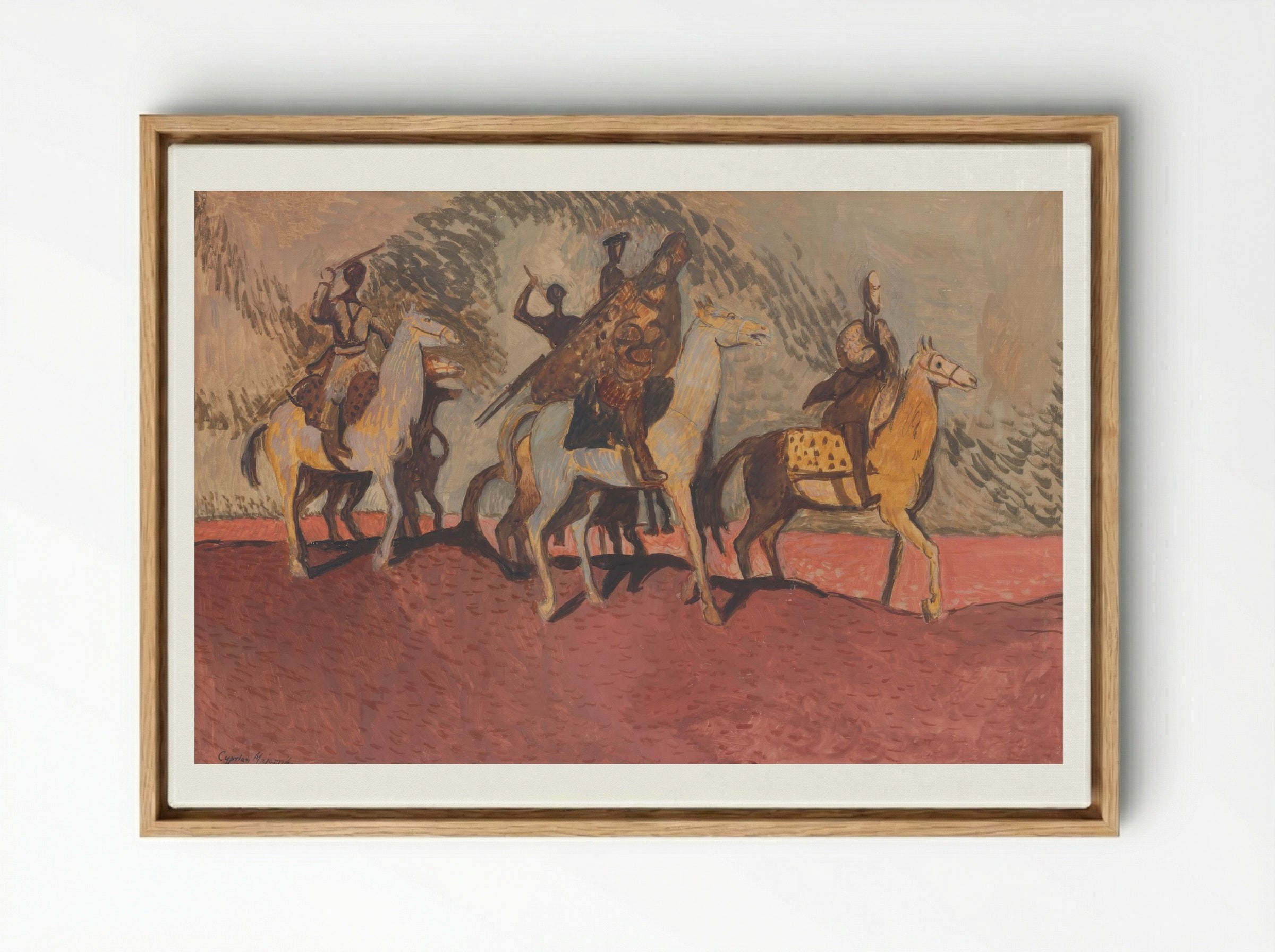 Pink Sand - Cyprián Majerník - Framed Canvas Wood