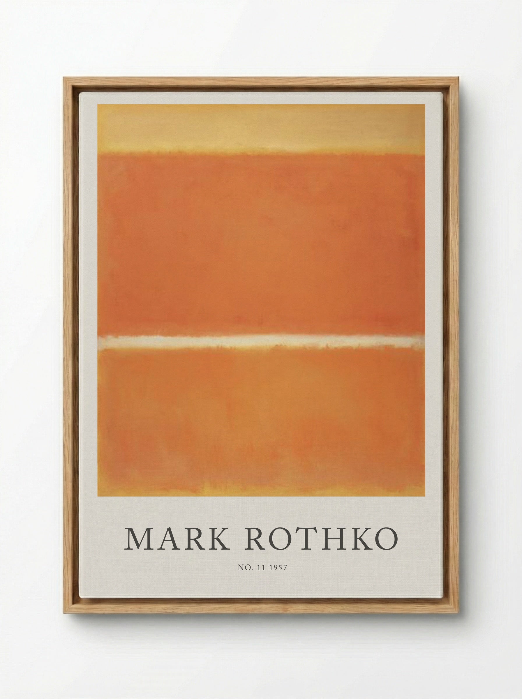 No. 11 - Mark Rothko - Framed Canvas Wood