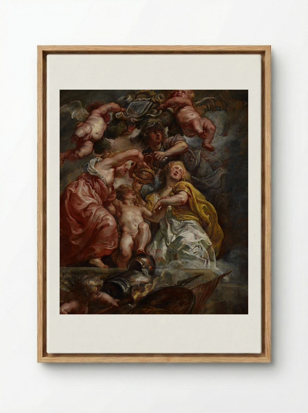 Charles I, King of England - Peter Paul Rubens - Framed Canvas Wood