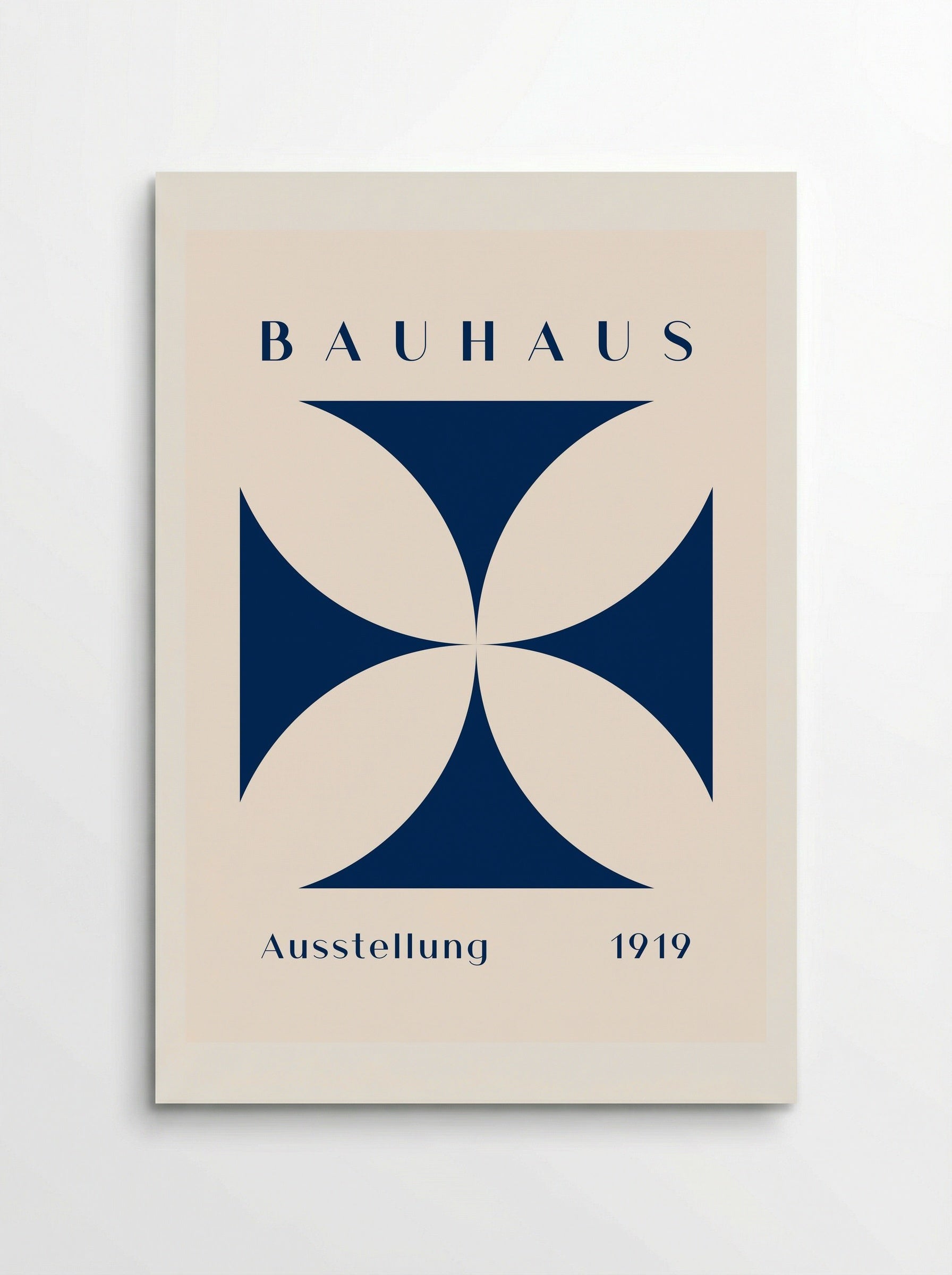 Bauhaus Ausstellung in Blue (1919) - Poster