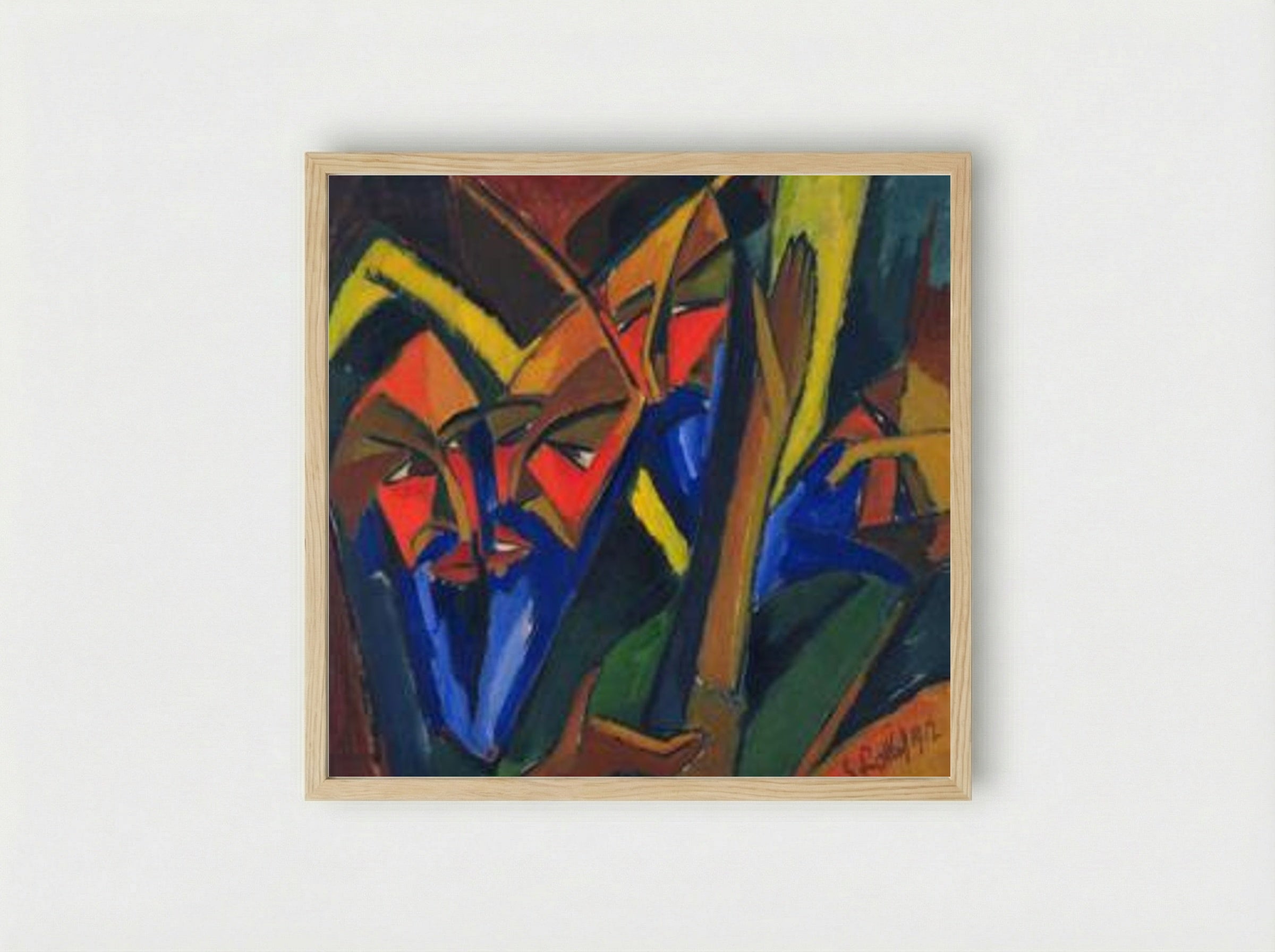 Pharisees - Karl Schmidt-Rottluff - Framed Print Wood