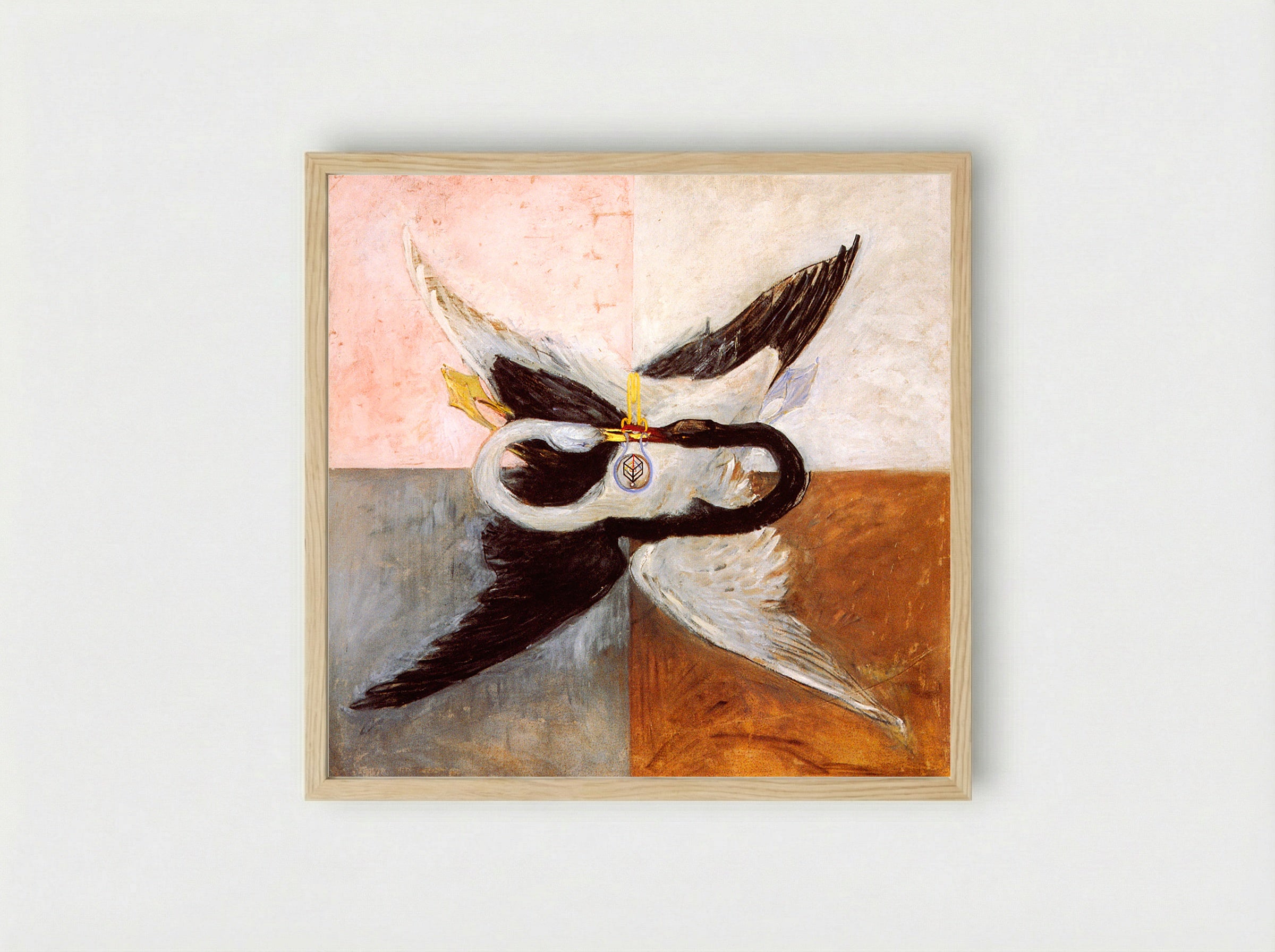 The Swan, No. 17, Group IX/SUWA - Hilma af Klint - Framed Print Wood