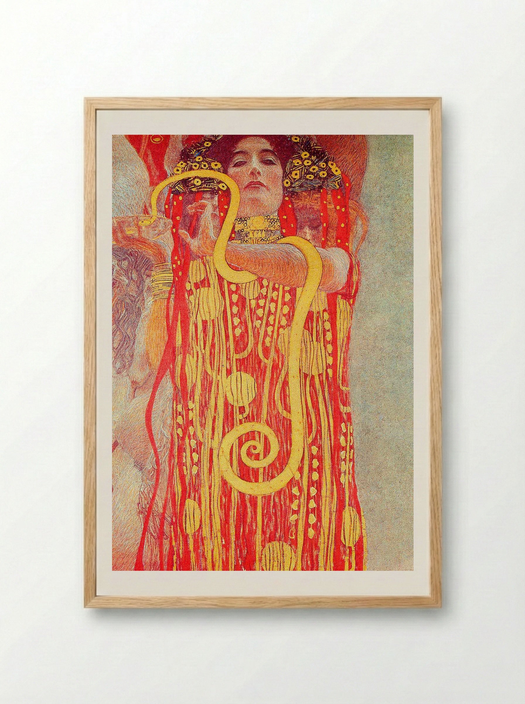 Hygieia - Gustav Klimt - Framed Print Wood