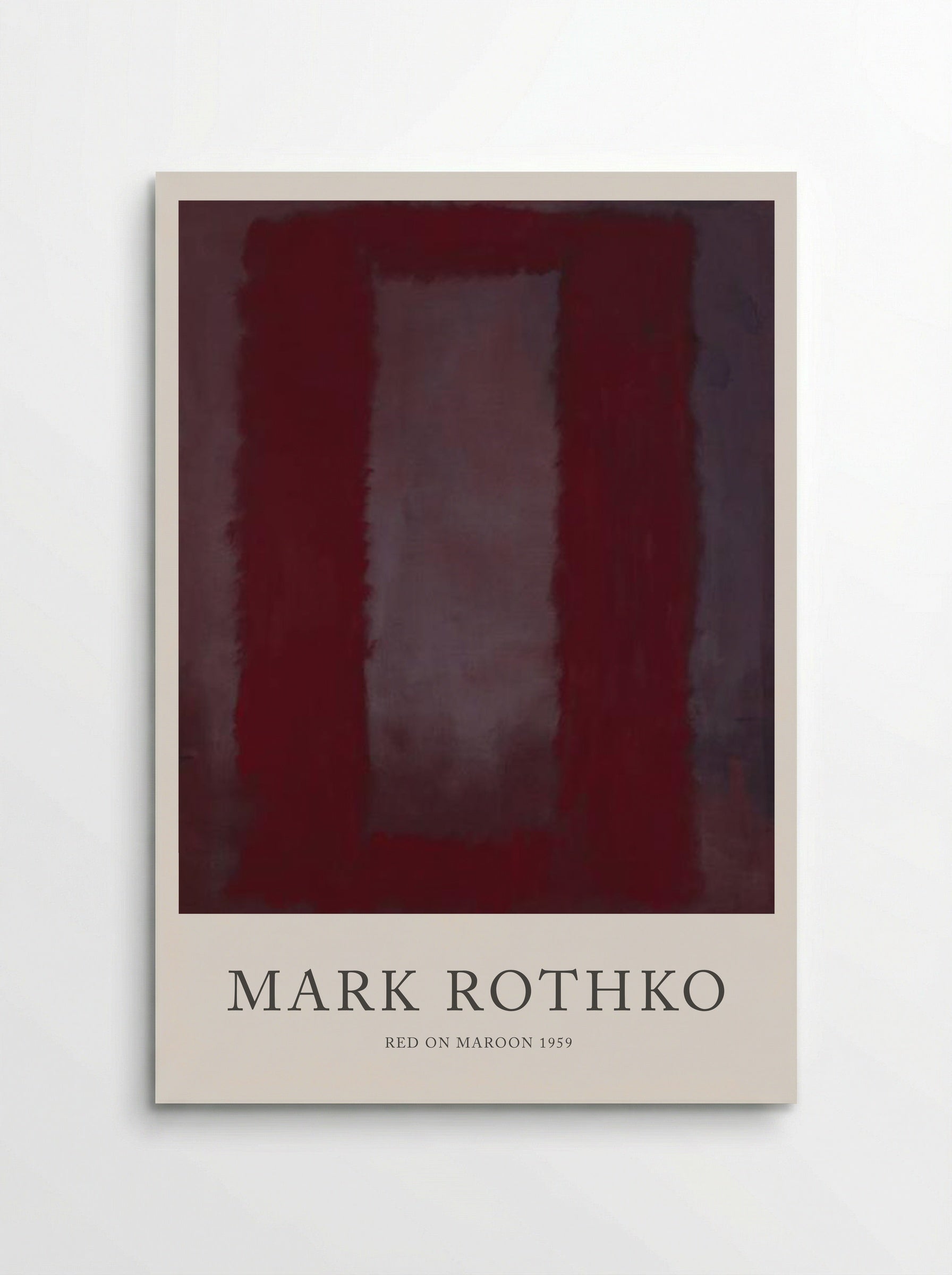 Red on Maroon - Mark Rothko - Poster