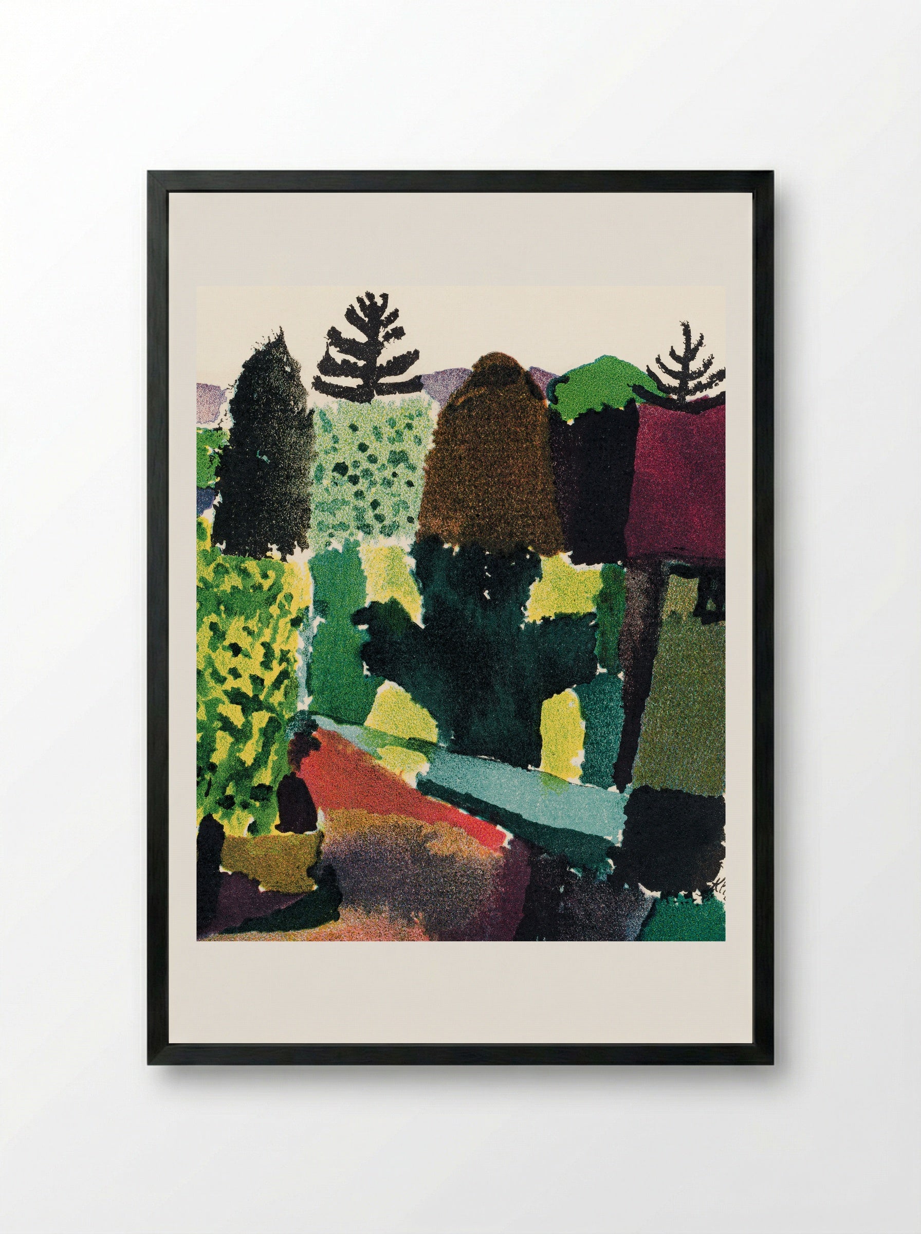 Park - Paul Klee - Framed Print Black
