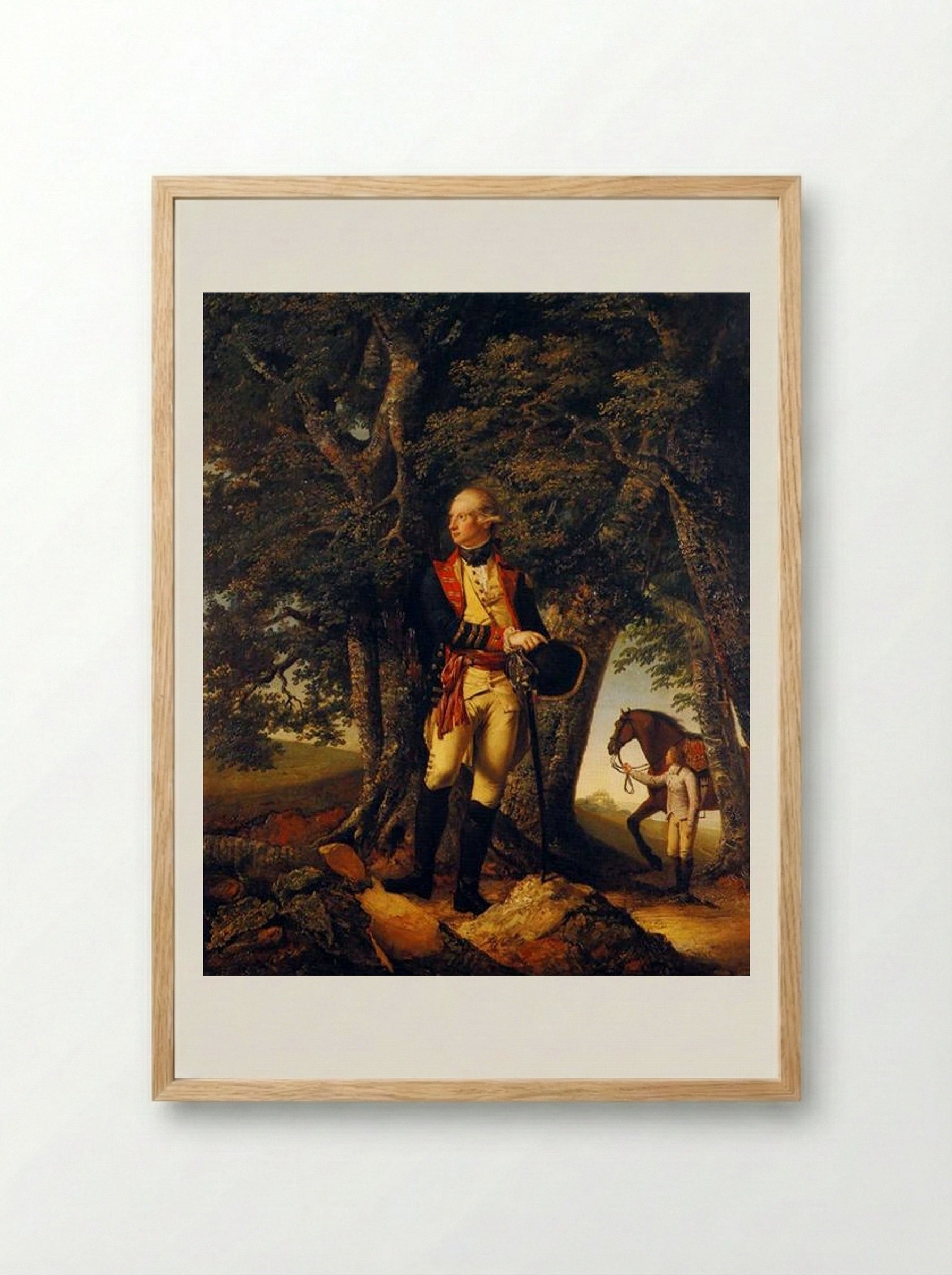 Captain Robert Shore Milnes - Joseph Wright - Framed Print Wood