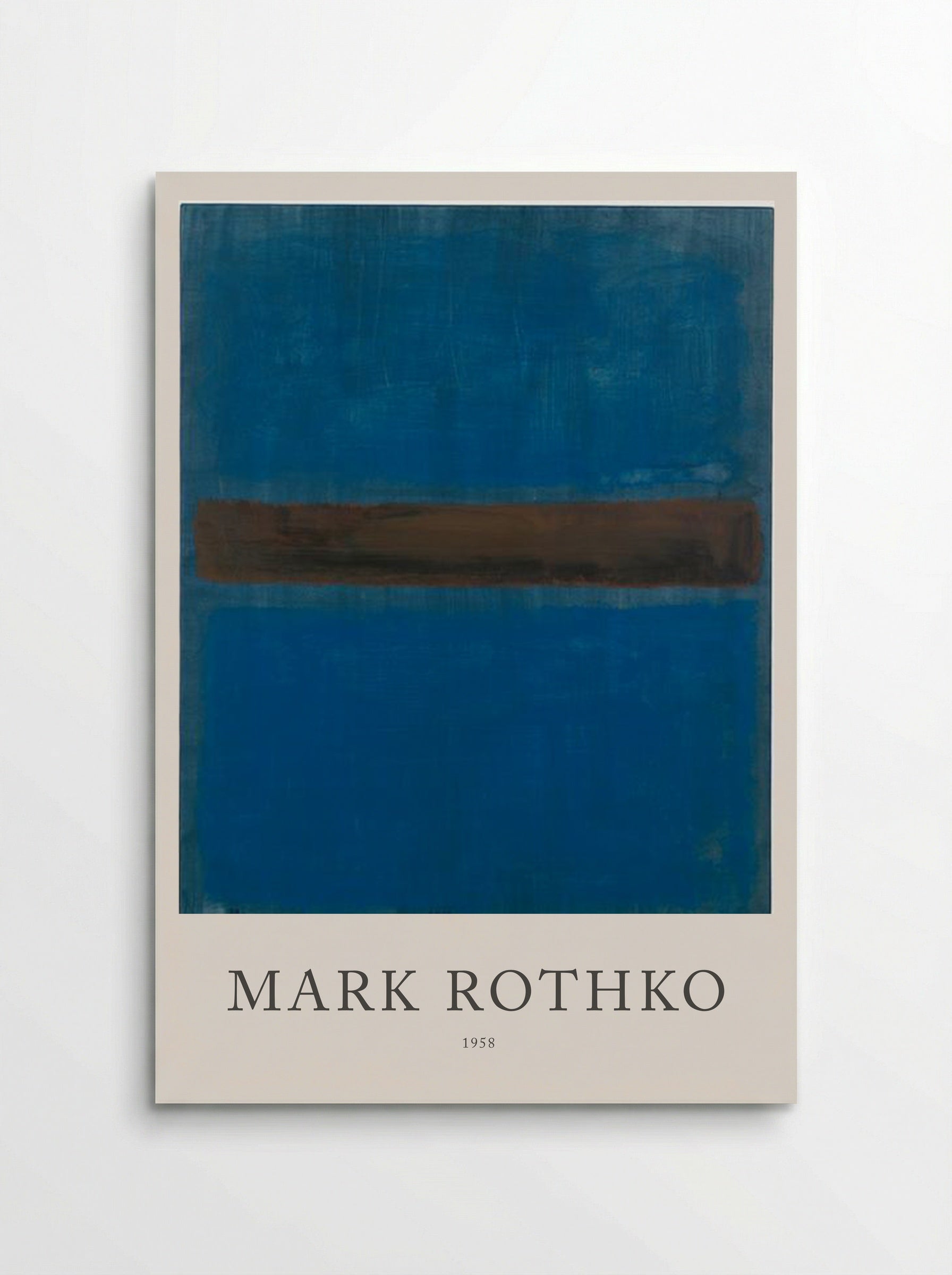 Untitled (Blue, Brown, Blue) - Mark Rothko - Poster