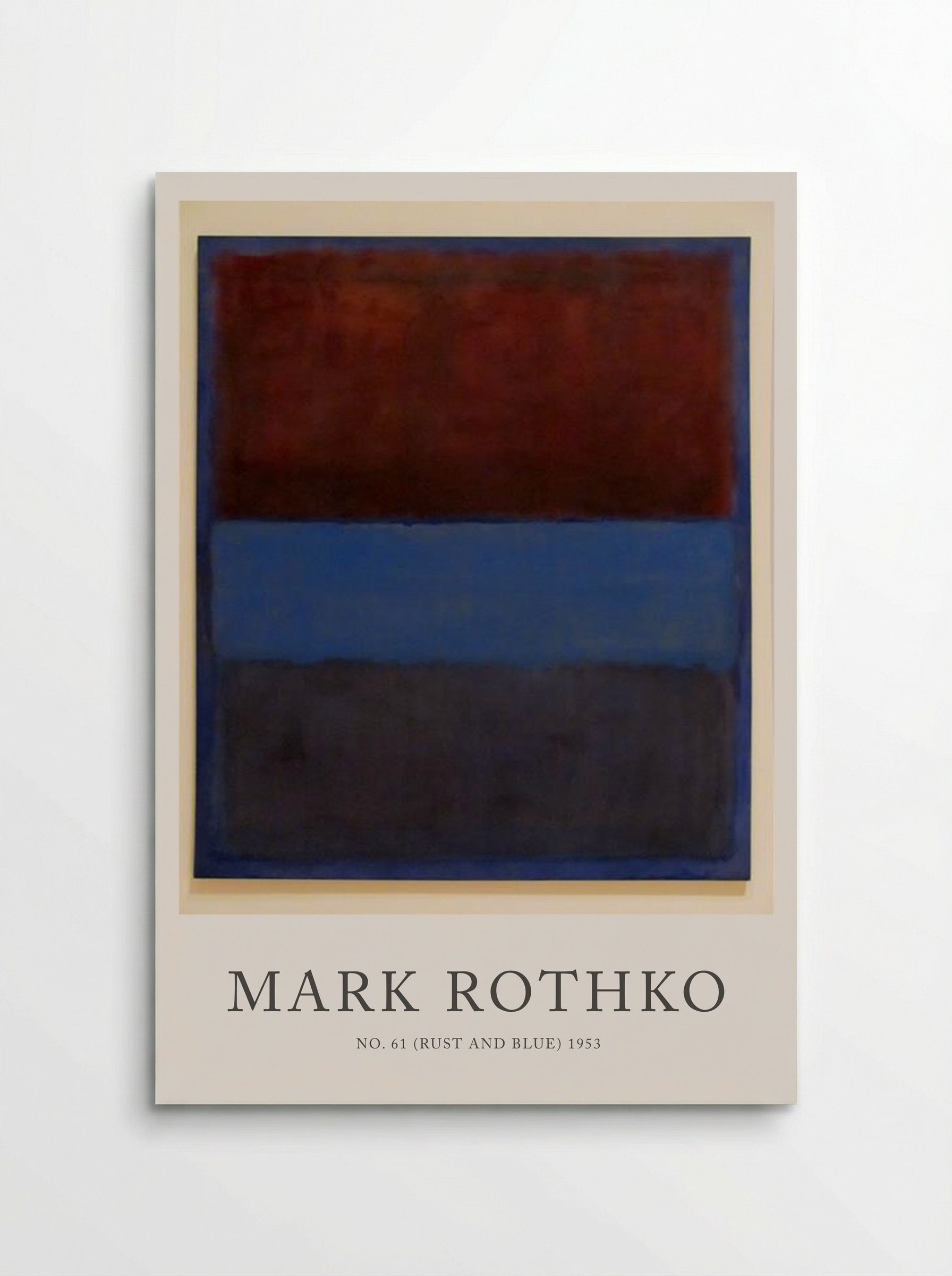 No. 61 (Rust and Blue) - Mark Rothko - Poster