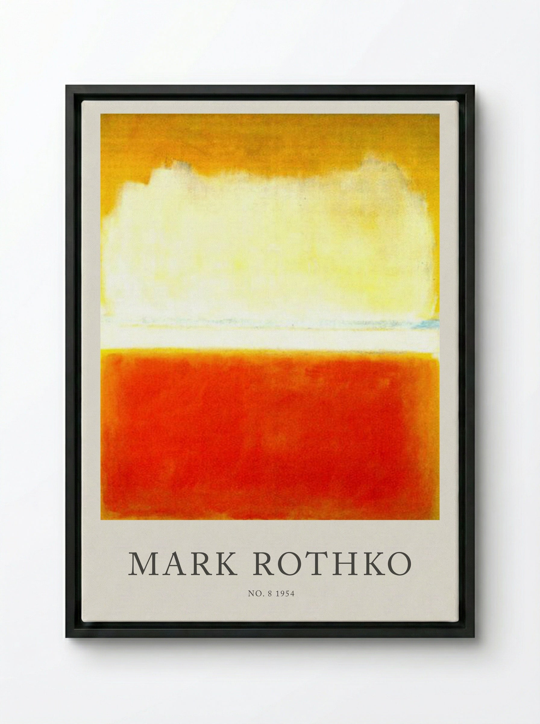 No. 8 - Mark Rothko - Framed Canvas Black