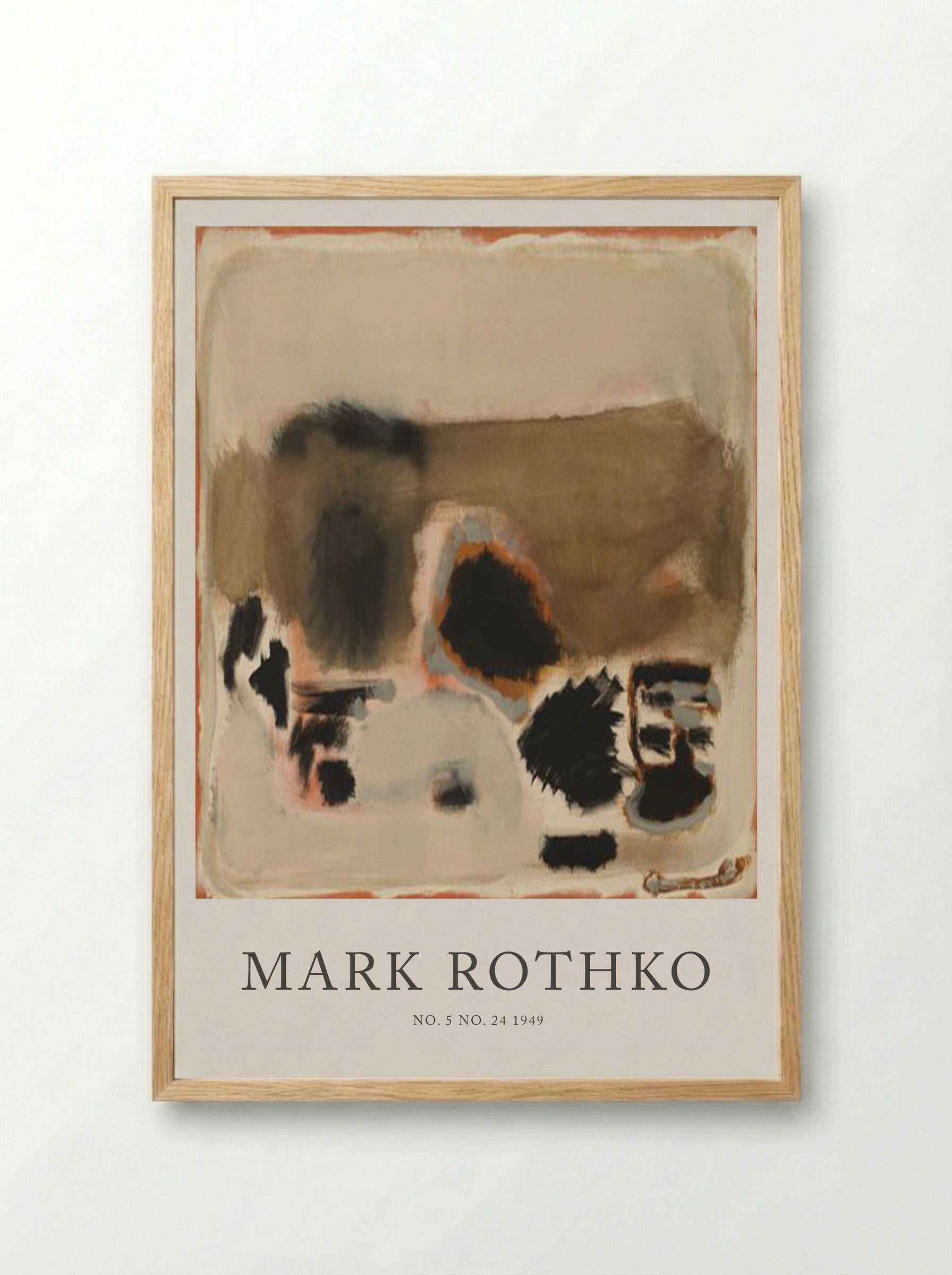 No. 5, No. 24 - Mark Rothko - Framed Print Wood
