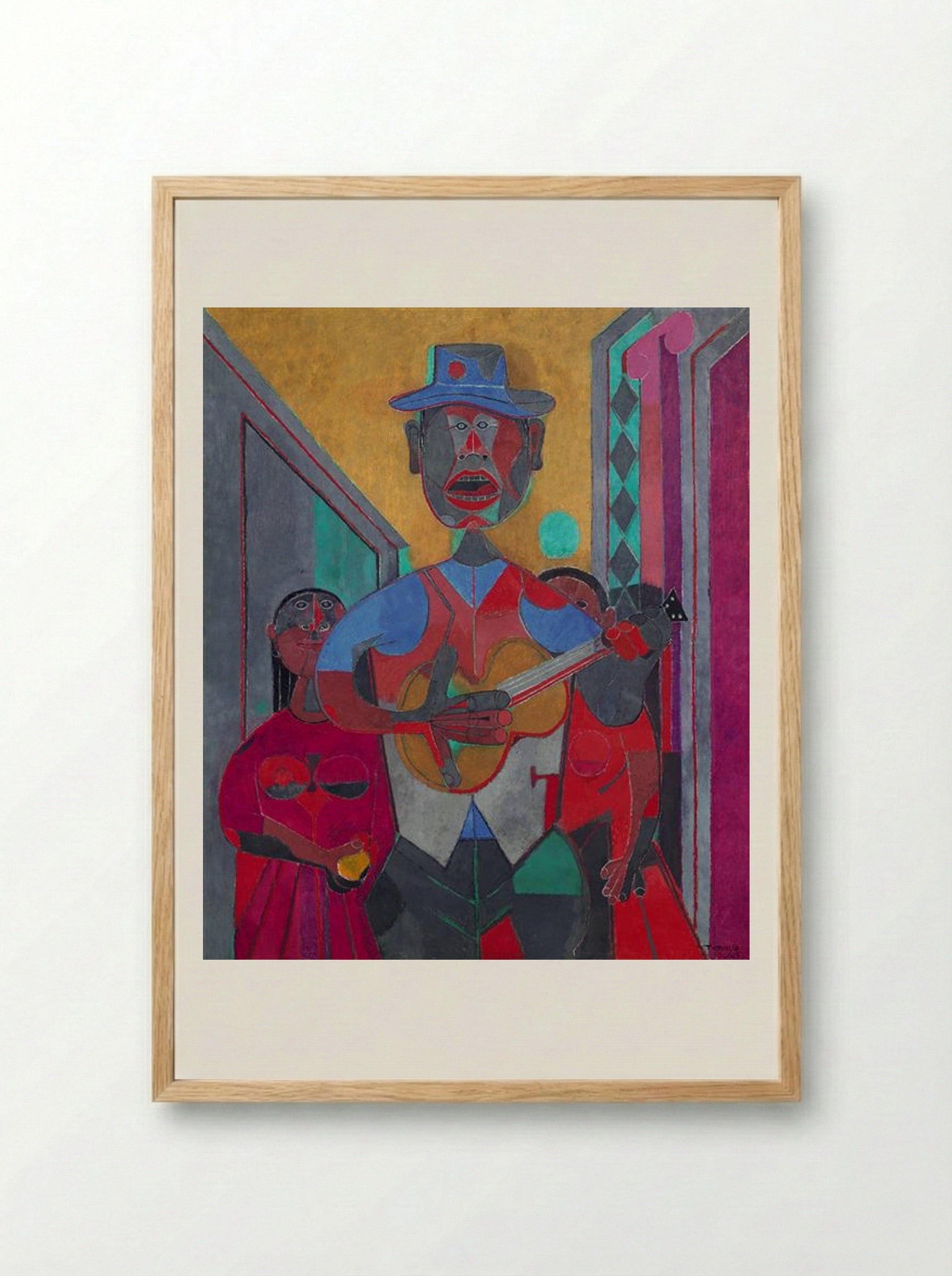 The Troubadour - Rufino Tamayo - Framed Print Wood