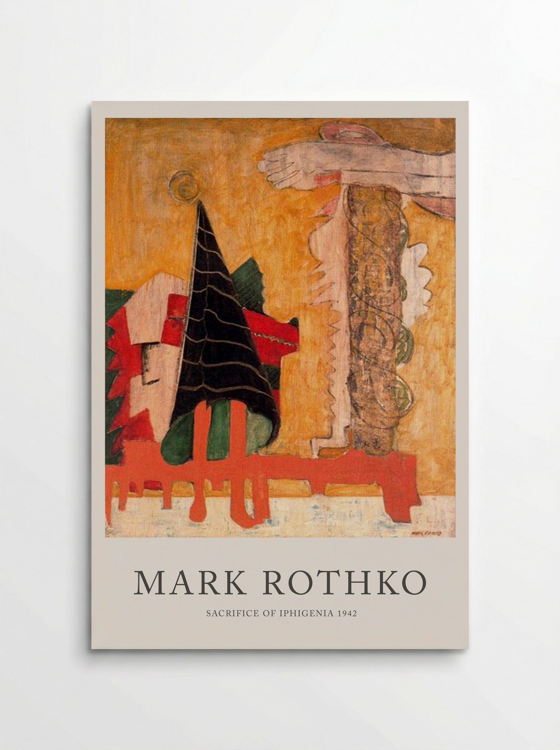 Sacrifice of Iphigenia - Mark Rothko - Poster