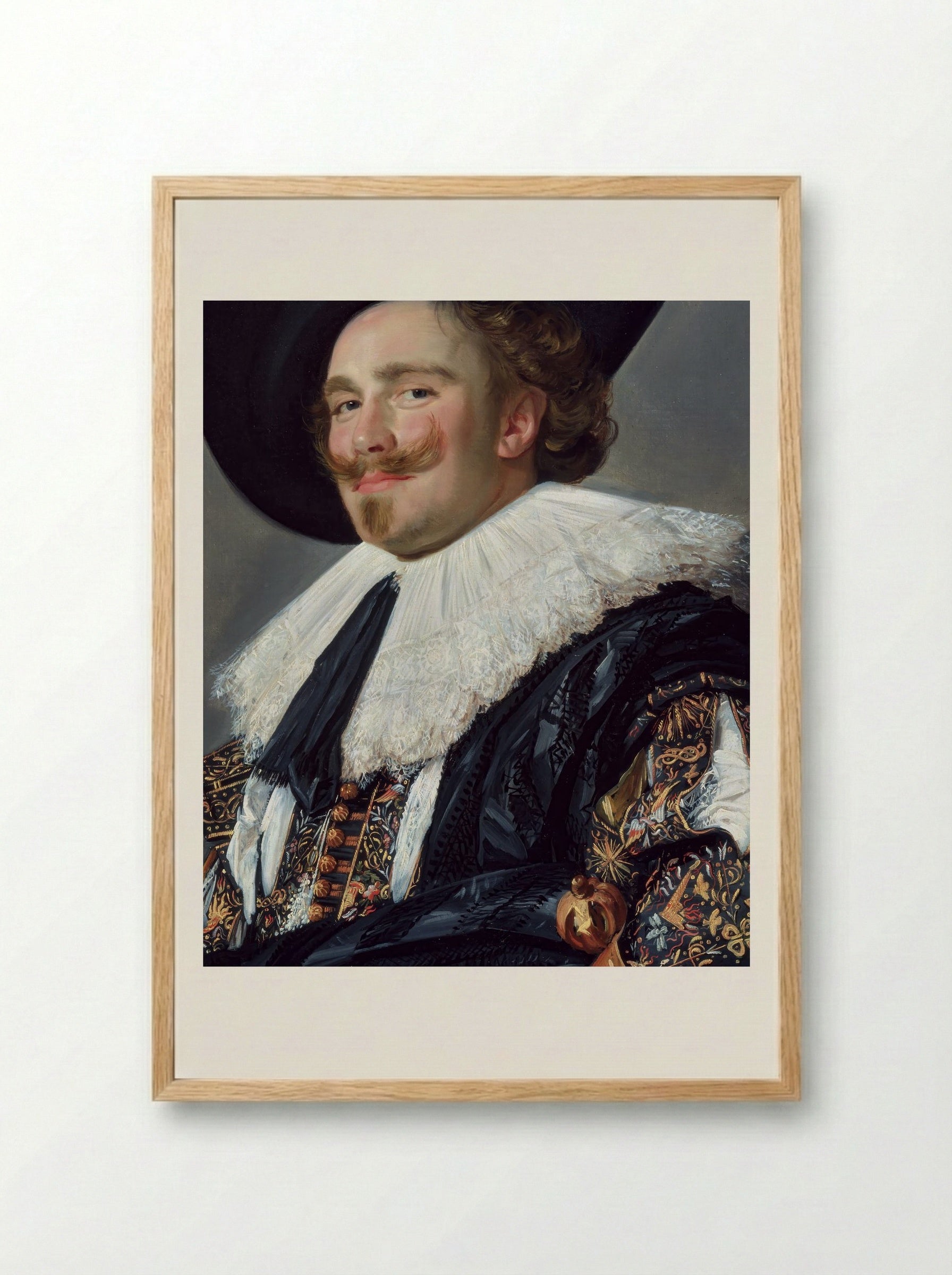 The Merry Cavalier - Frans Hals - Framed Print Wood