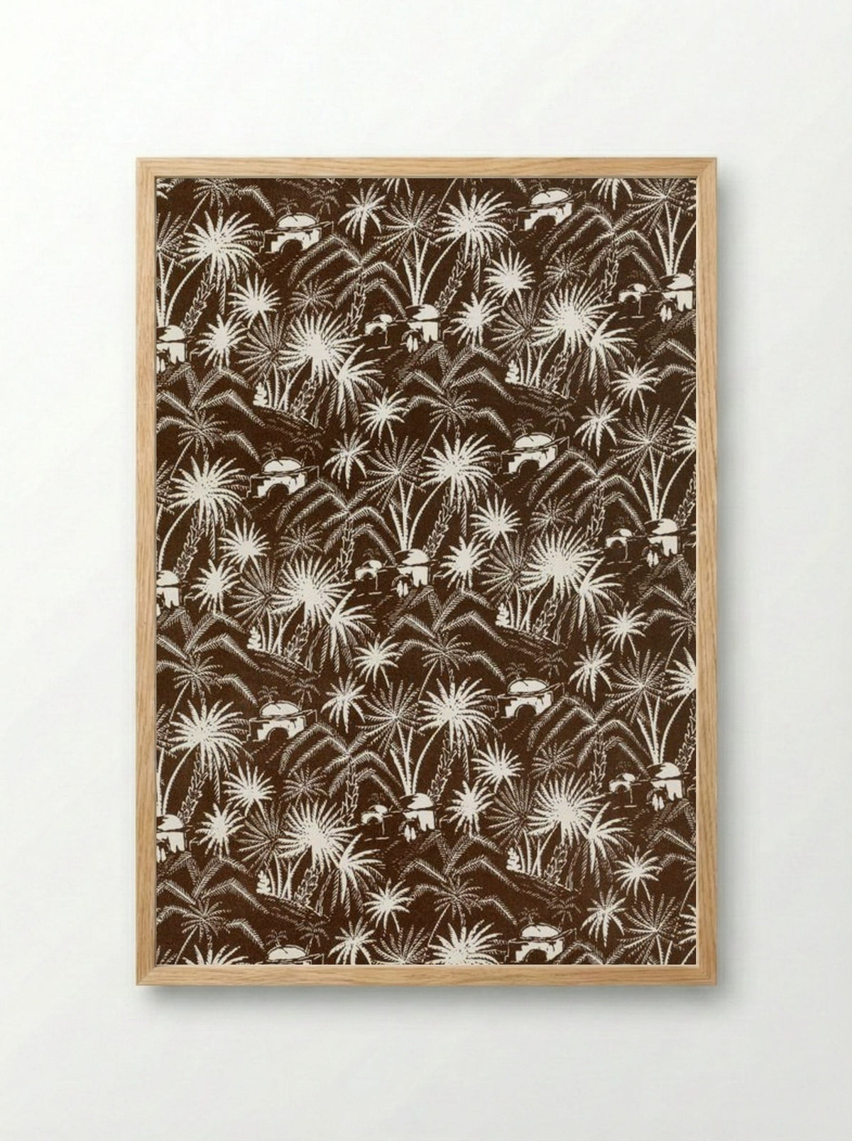 White Palm Trees - Charles Goy - Framed Print Wood