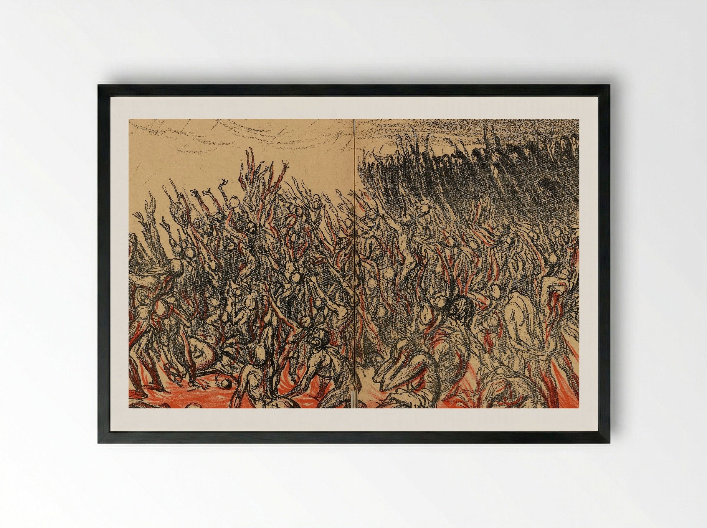 La Vision de Hugo - Théophile Alexandre Steinlen - Framed Print Black