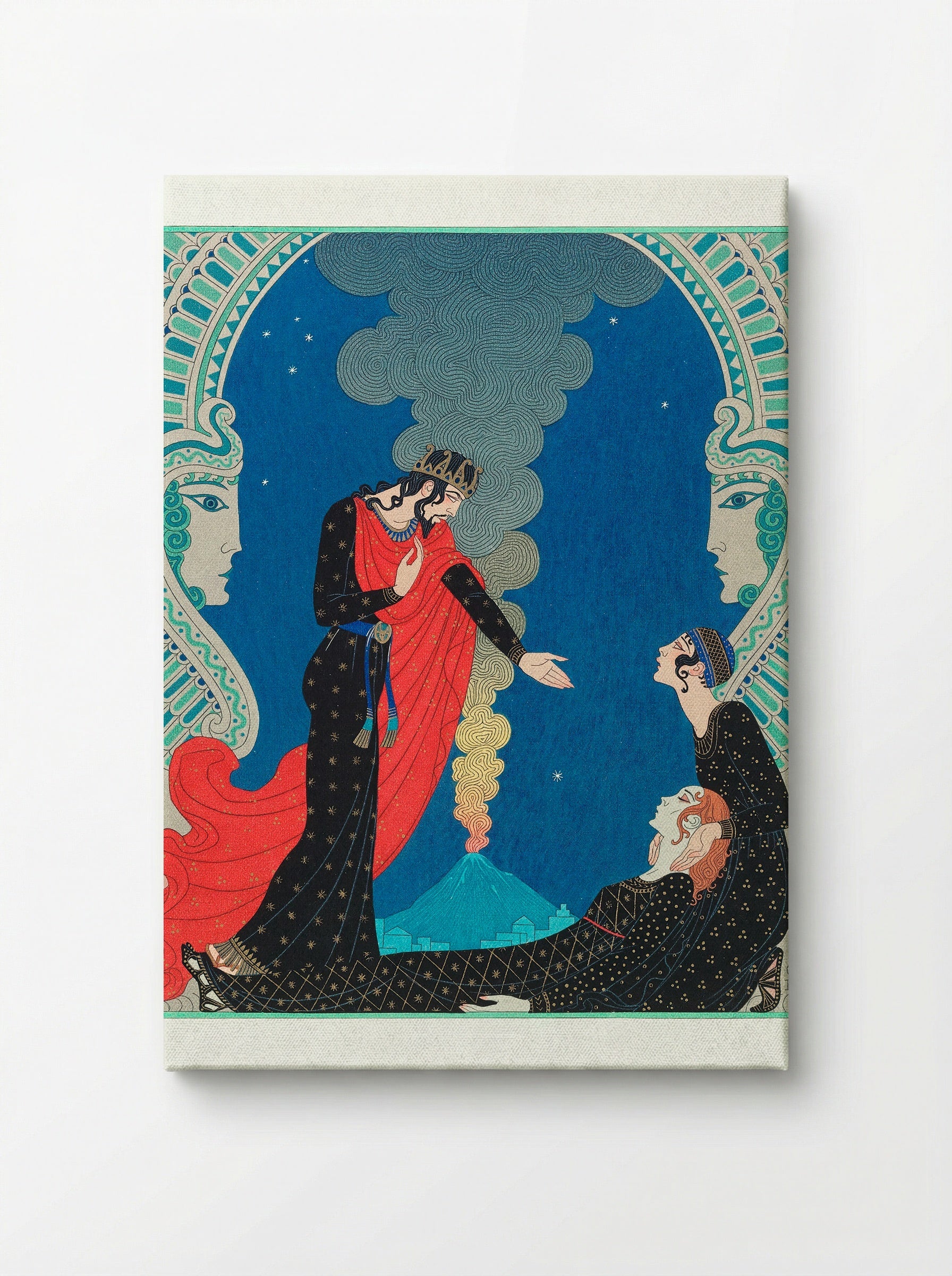 Empedocles and Panthea - George Barbier - Canvas