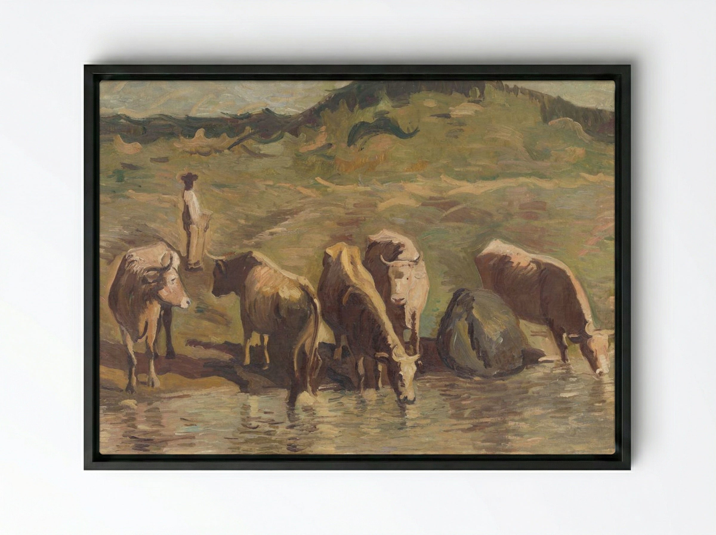 Summer - Cyprián Majerník - Framed Canvas Black