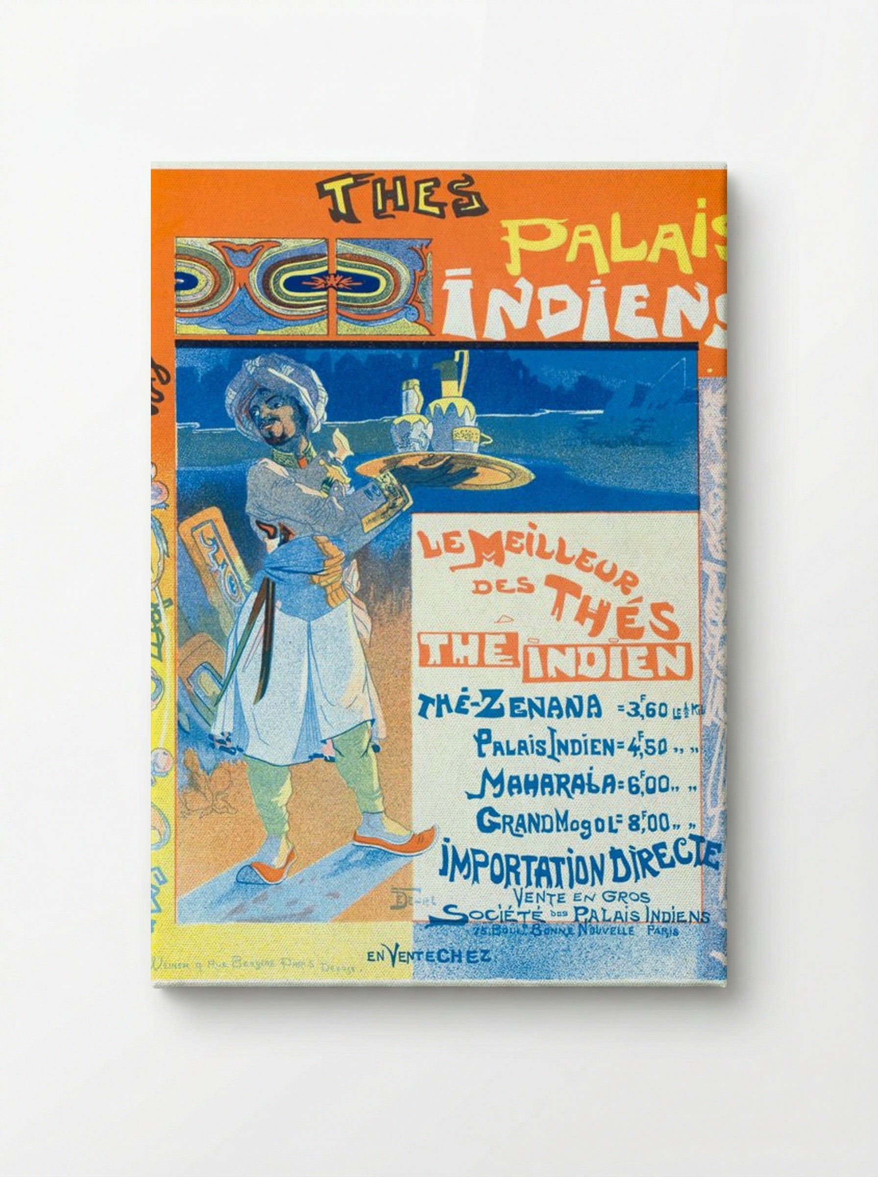 Thés du Palais Indien - Georges de Feure - Canvas
