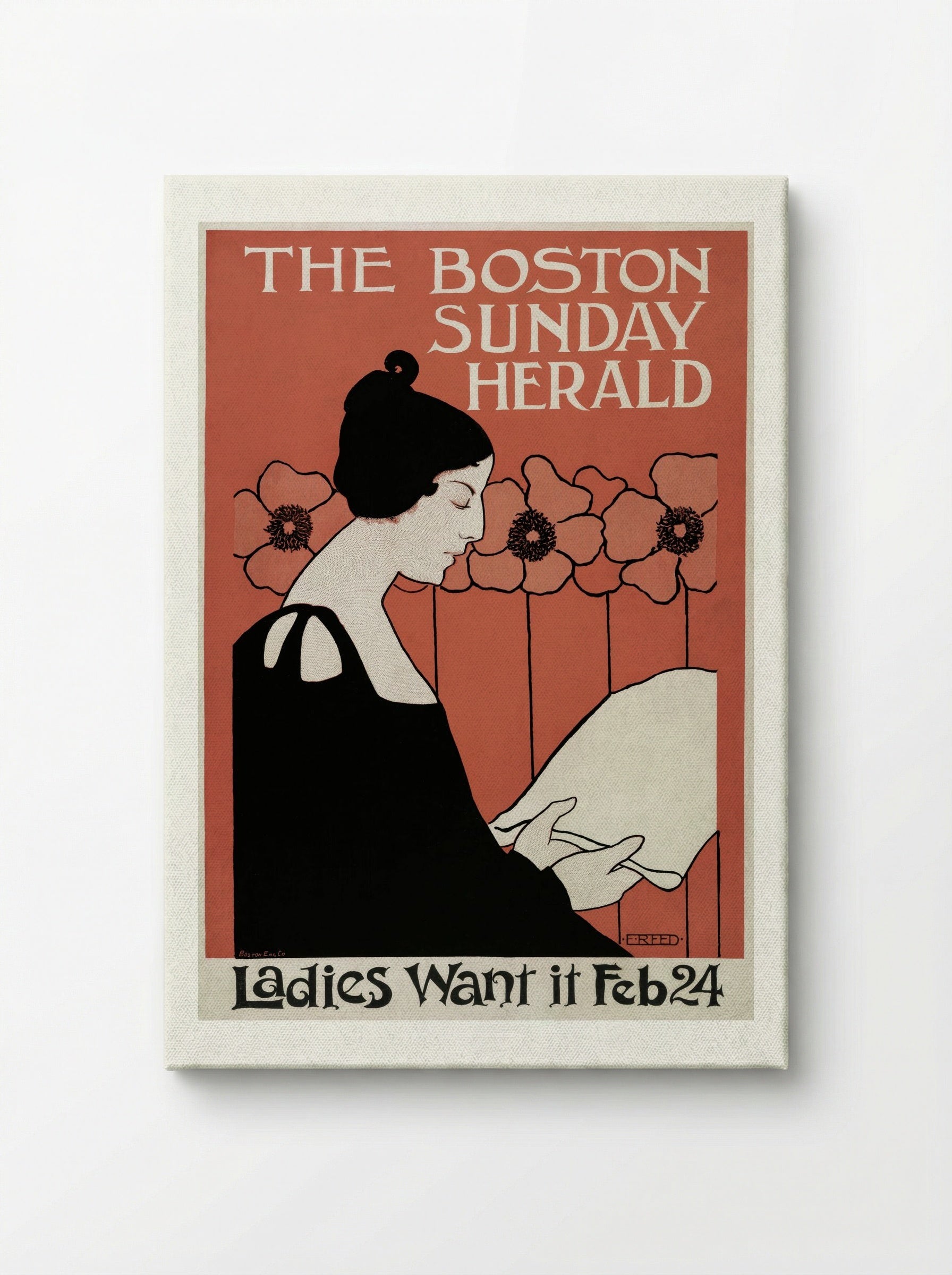 The Boston Sunday Herald - E.E. Reed - Canvas
