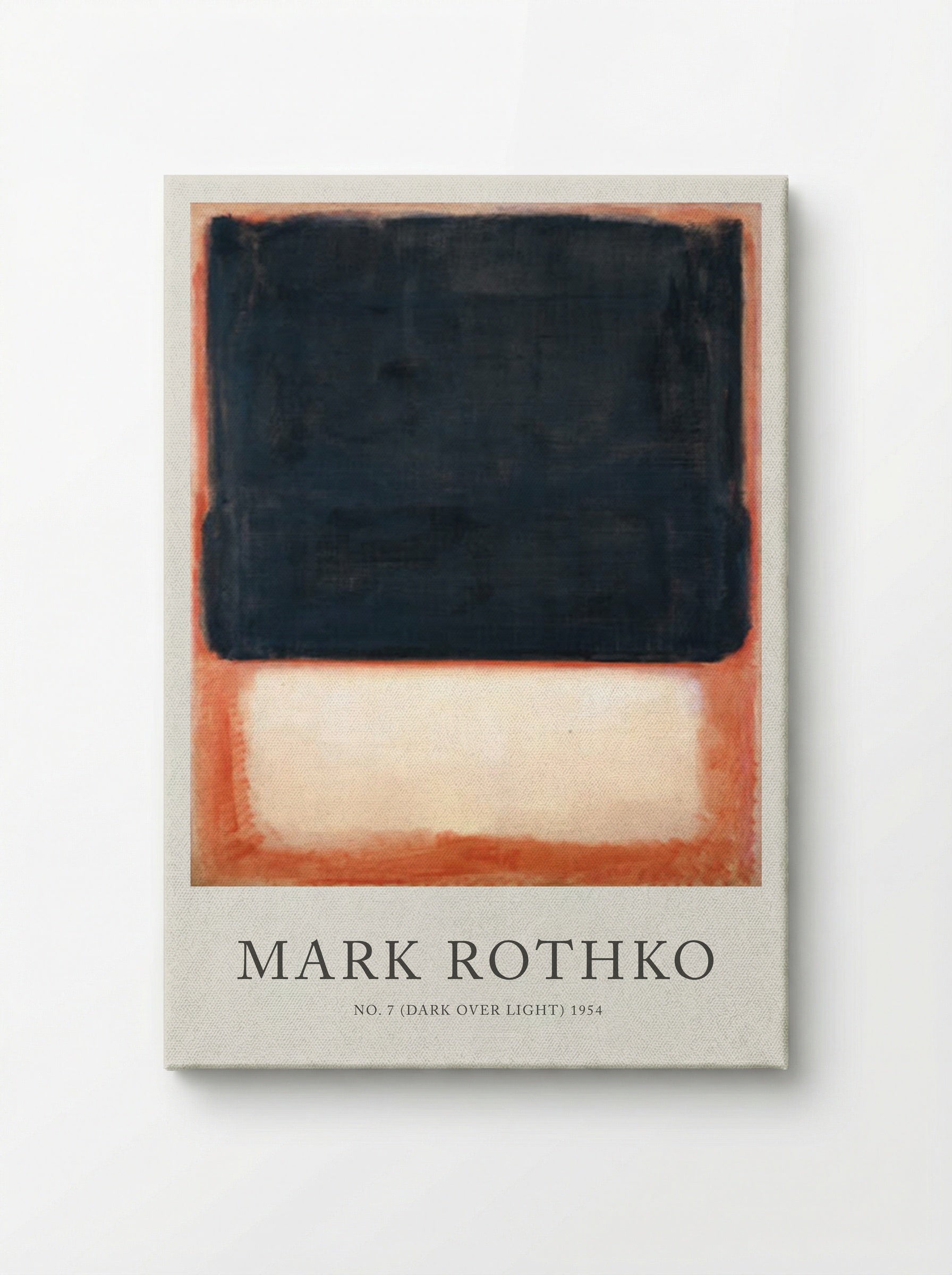 No. 7 (Dark Over Light) - Mark Rothko - Canvas