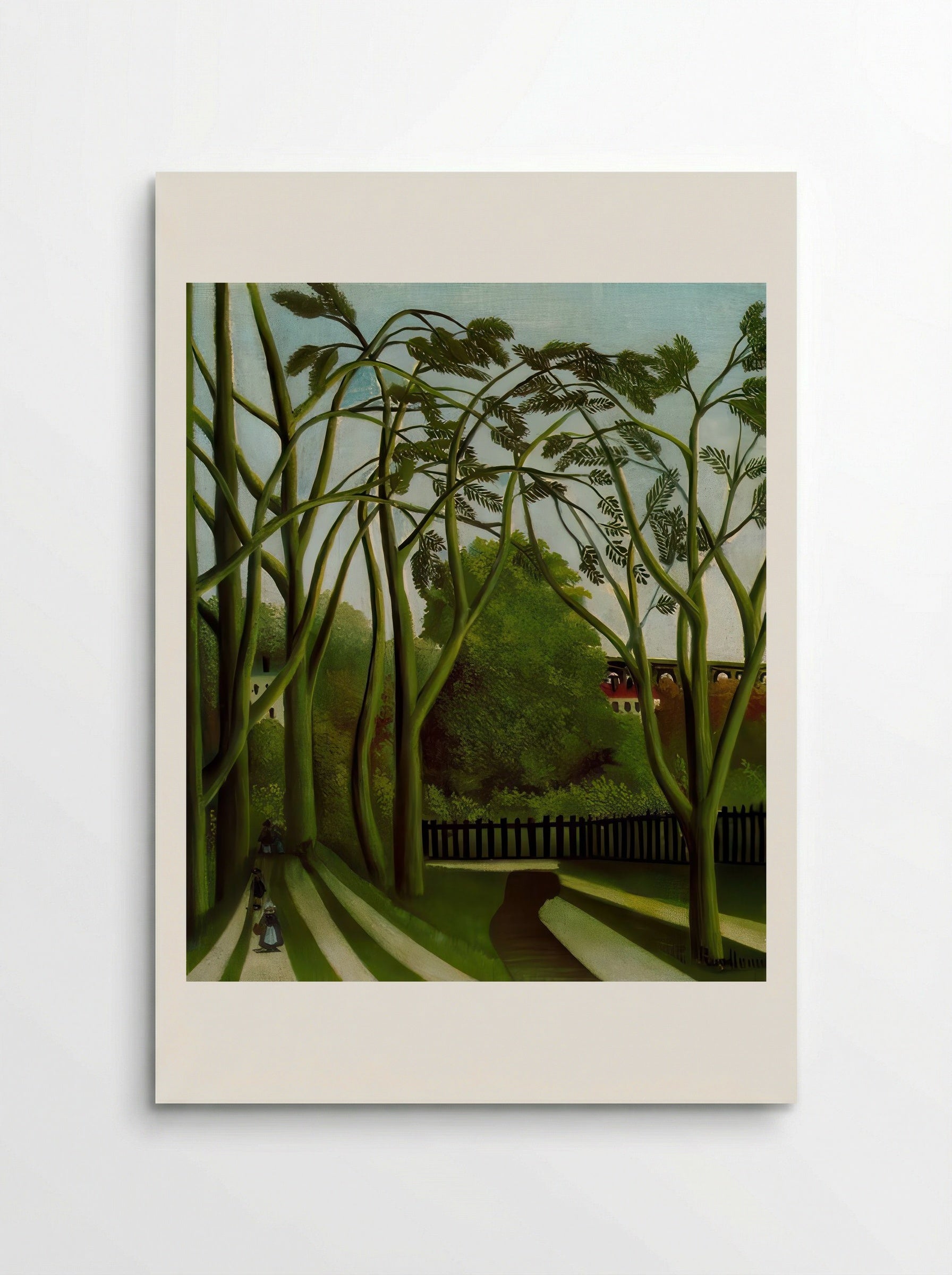 Landscape on the Banks of the Bièvre at Bicêtre by Henri Rousseau – Naïve French Countryside Print - Poster