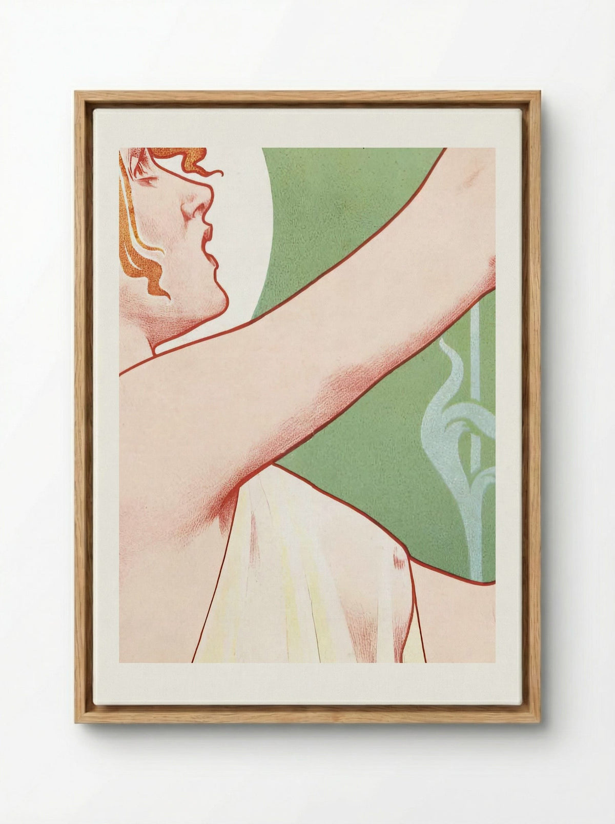 Absinthe Robette - Privat Livemont - Framed Canvas Wood