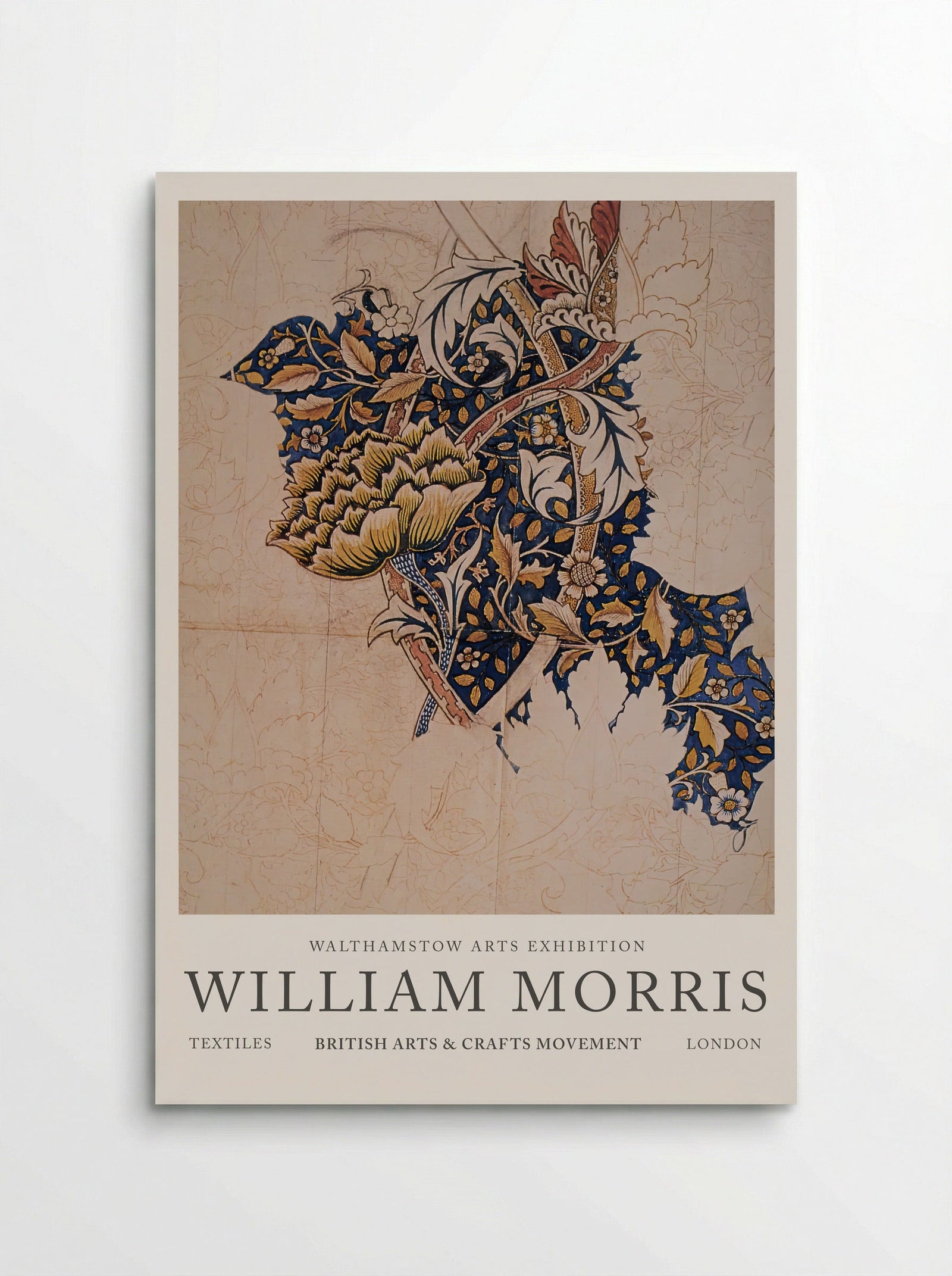 Design for Windrush printed textile - William Morris