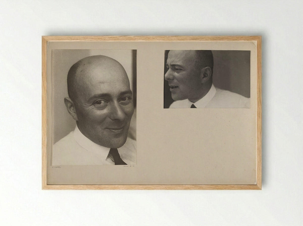 Self-Portrait, Dessau - El Lissitzky - Framed Print Wood