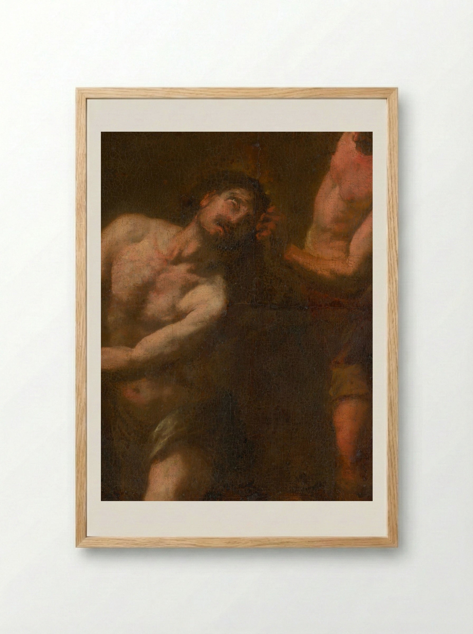 The Flagellation of Christ - Fine Art Print - Framed Print Wood