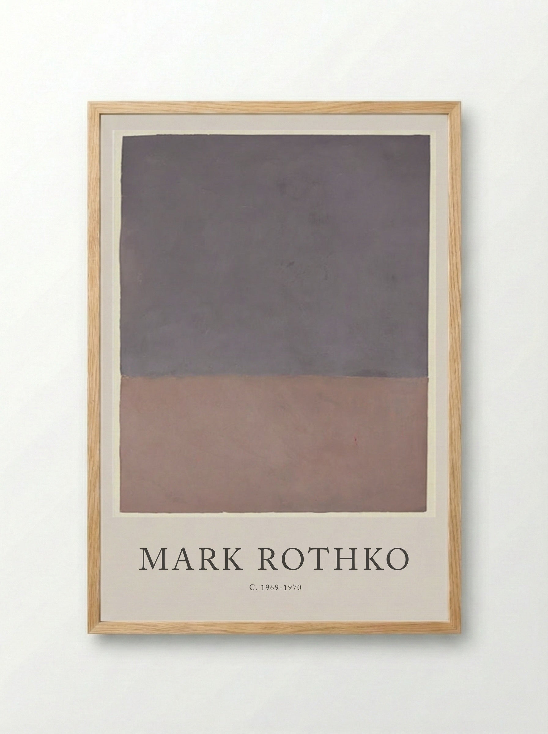 Untitled (Violet and Brown) - Mark Rothko - Framed Print Wood