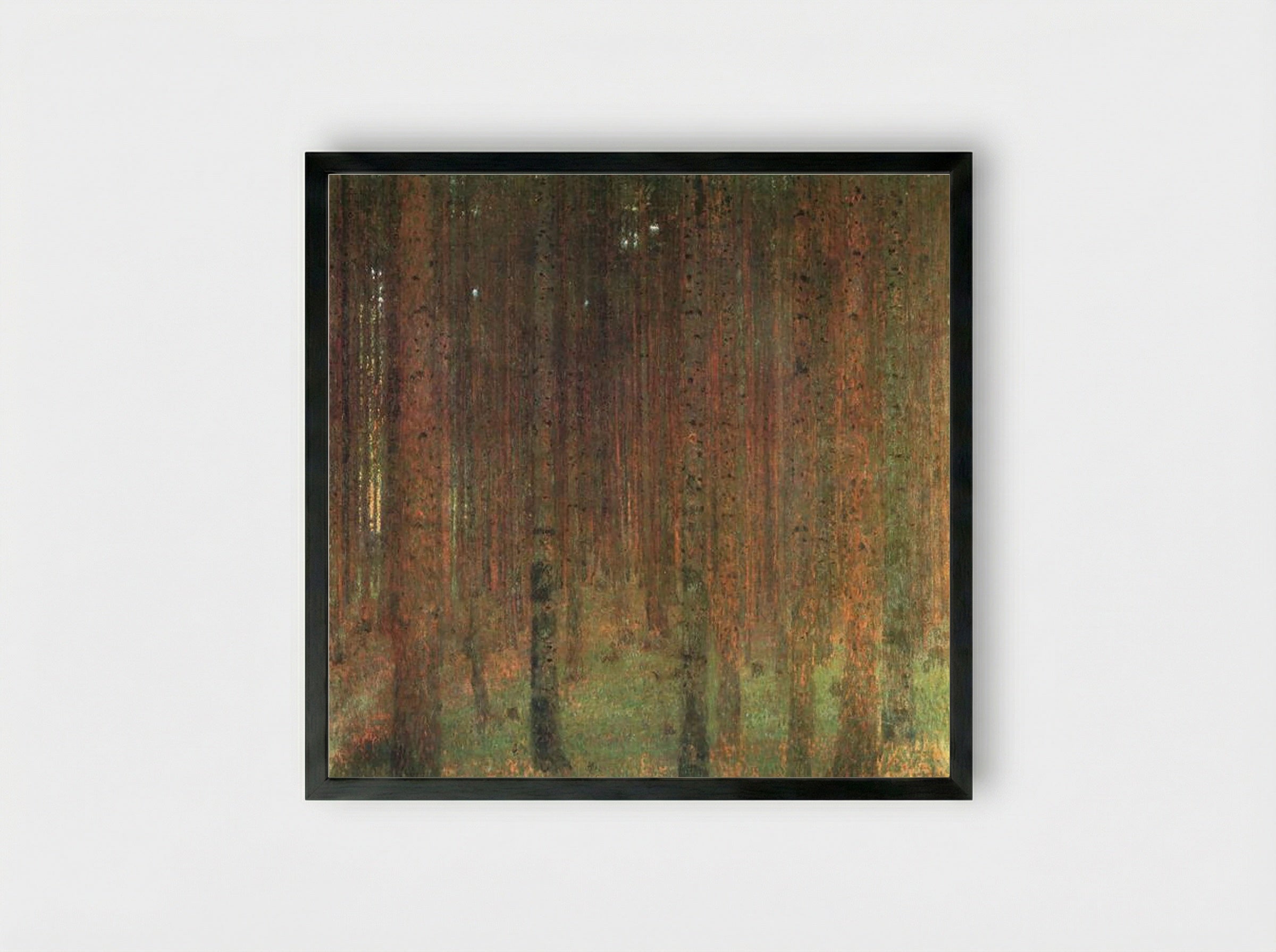 Pine Forest II - Gustav Klimt - Framed Print Black