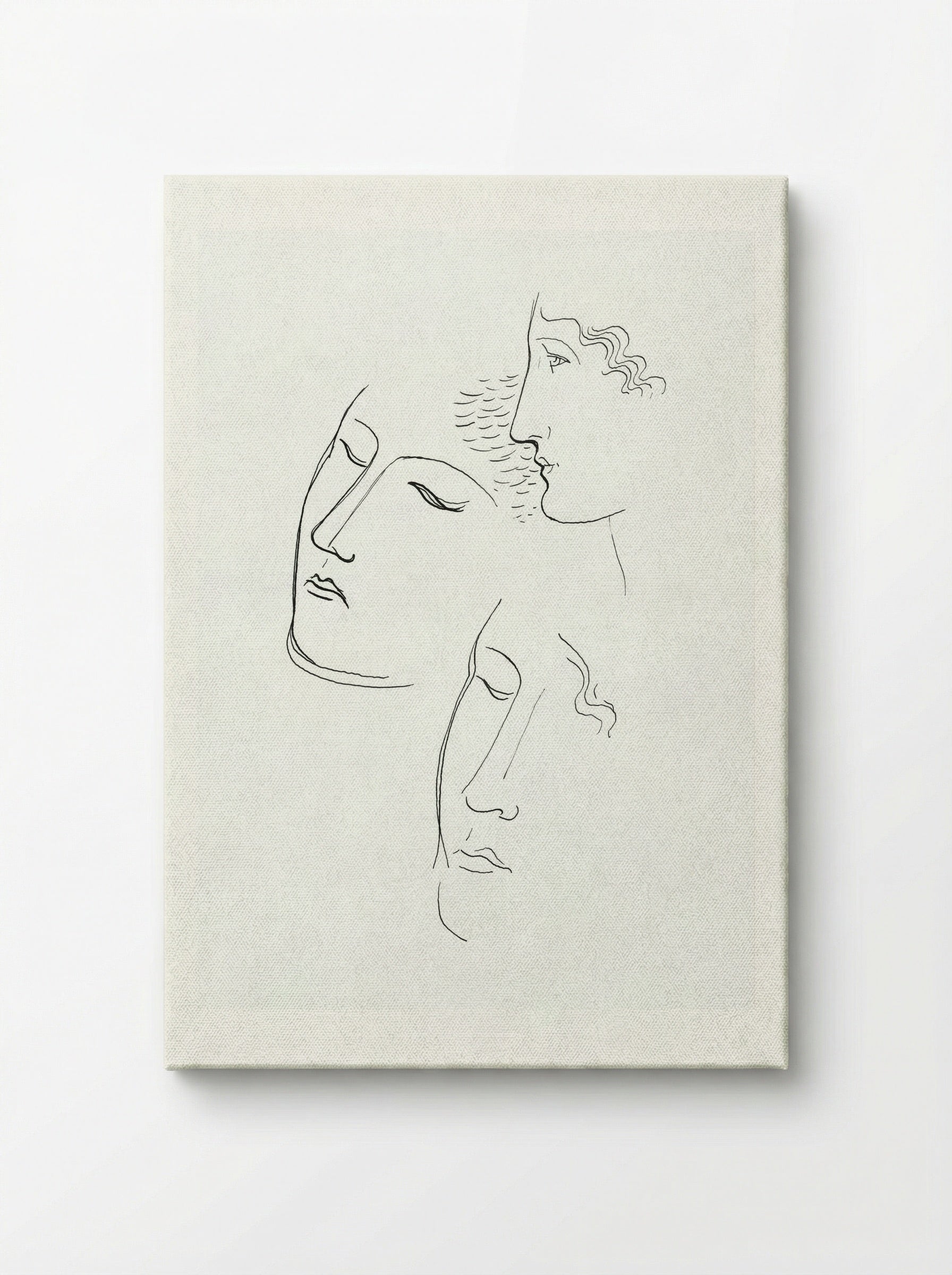 Sketchbook Study of Women's Faces - Mikuláš Galanda - Canvas