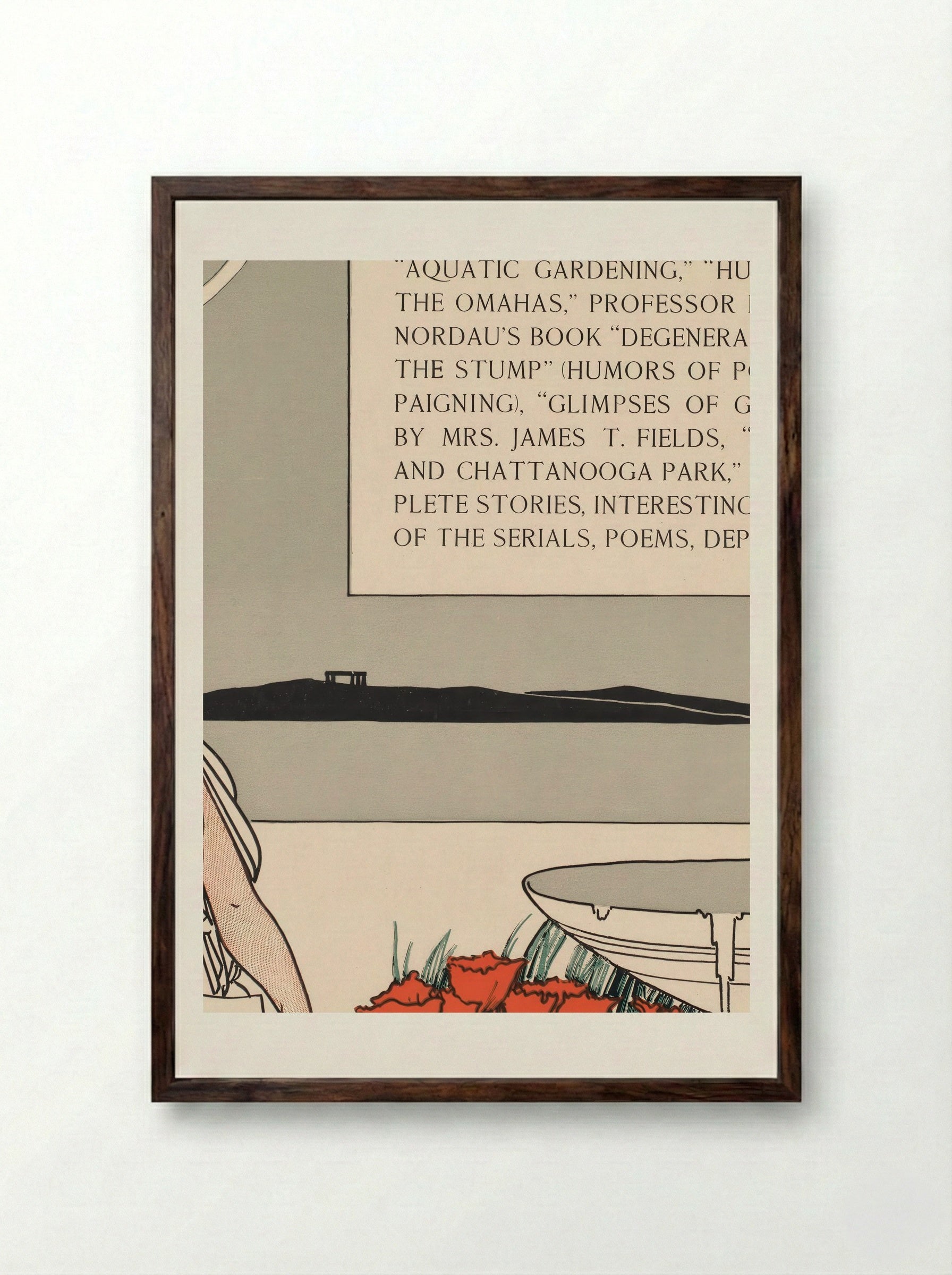 The Century for September - George Wharton Edwards - Framed Print Dark Wood