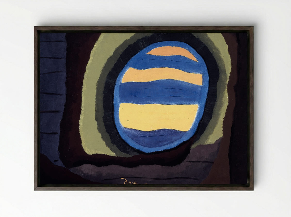 Out the Window - Arthur Dove - Framed Canvas Dark Wood