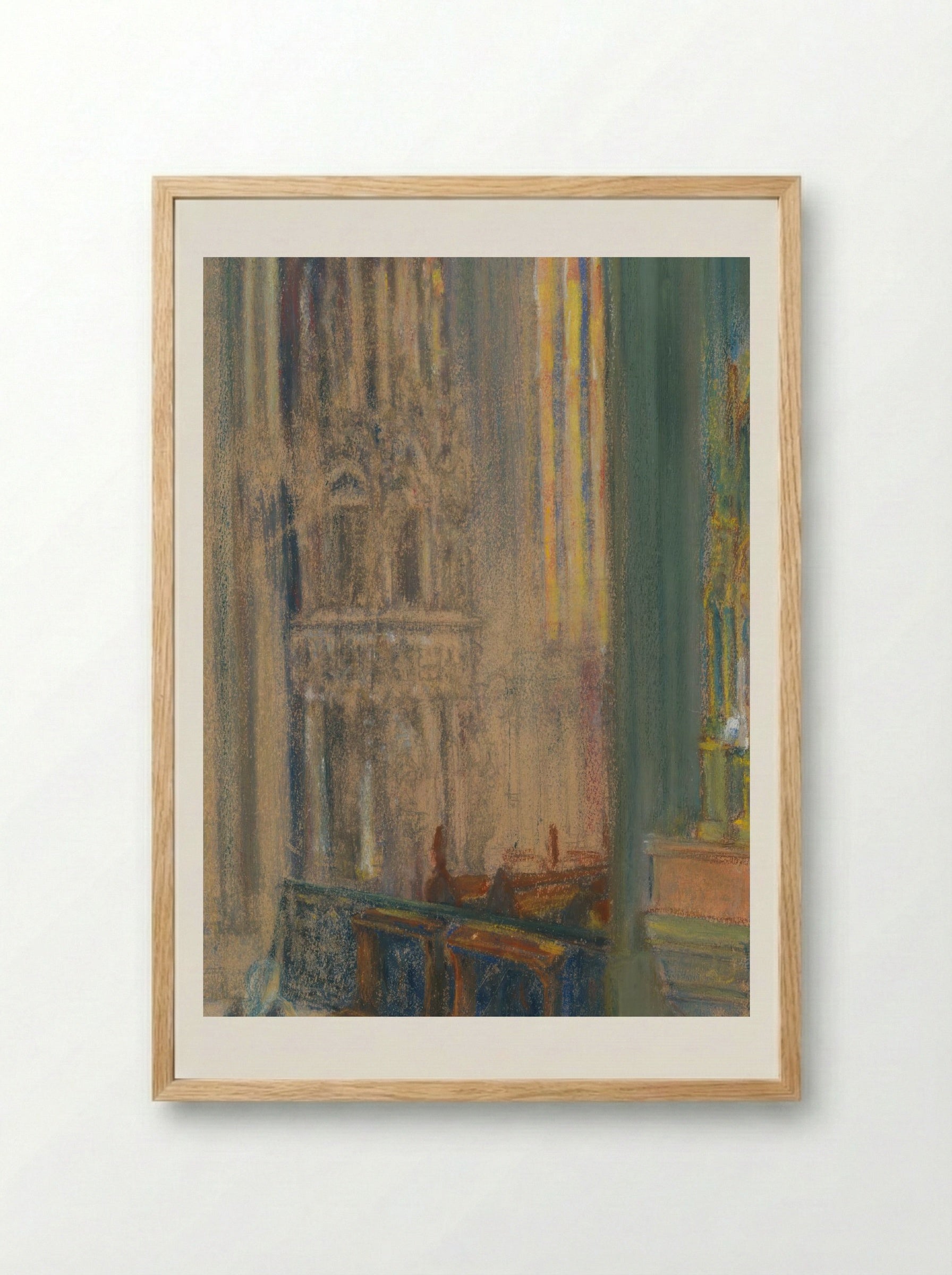 Interior of Košice Cathedral - Konstantin Bauer - Framed Print Wood