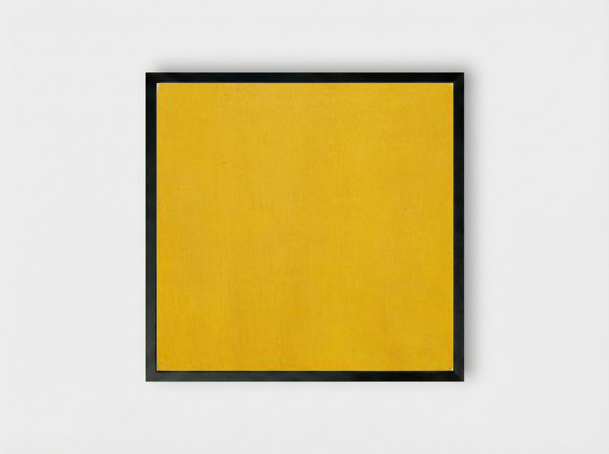 Untitled Yellow Monochrome - Yves Klein - Framed Print Black