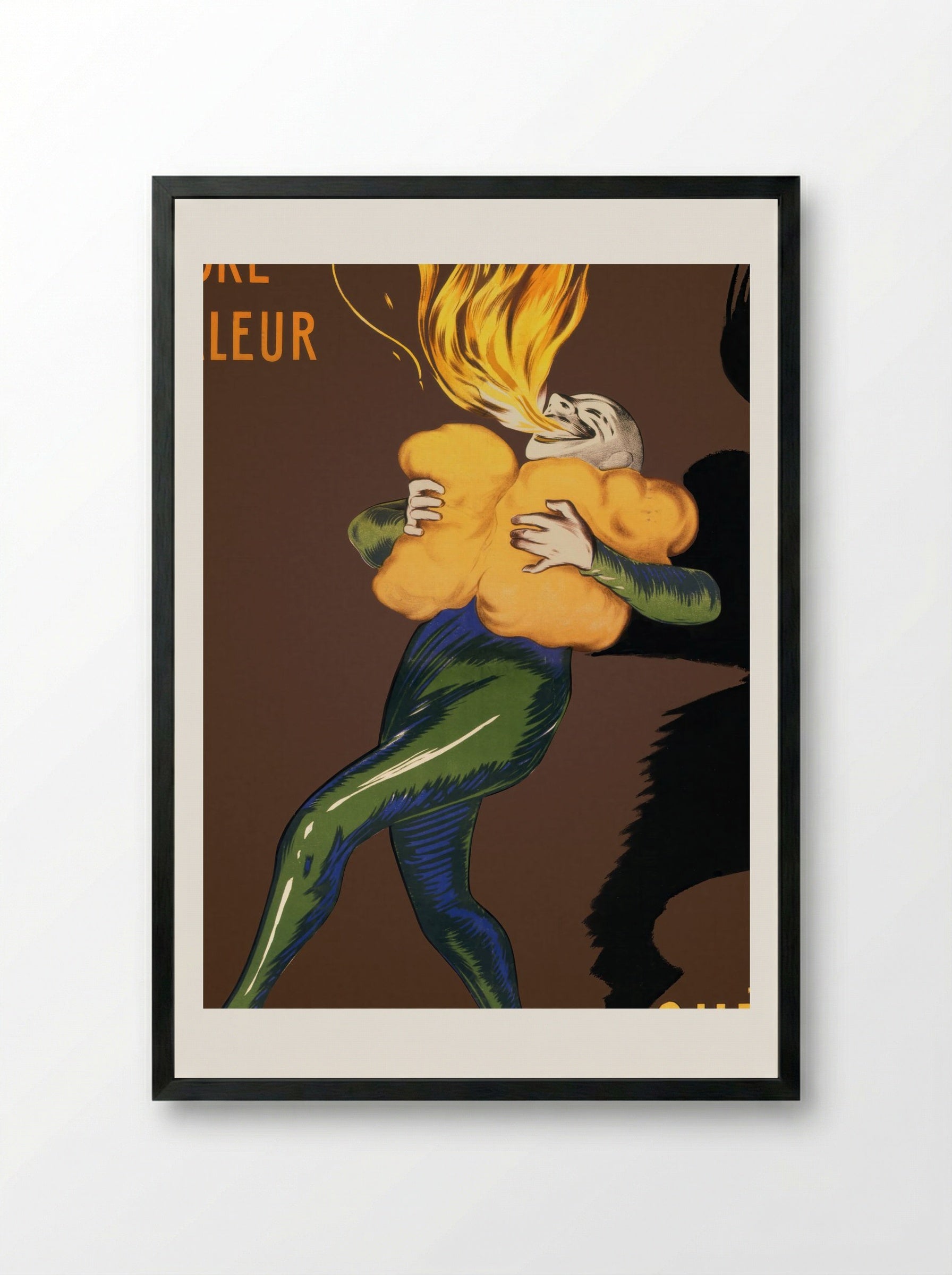 Le Thermogène Engendre la Chaleur - Leonetto Cappiello - Framed Print Black