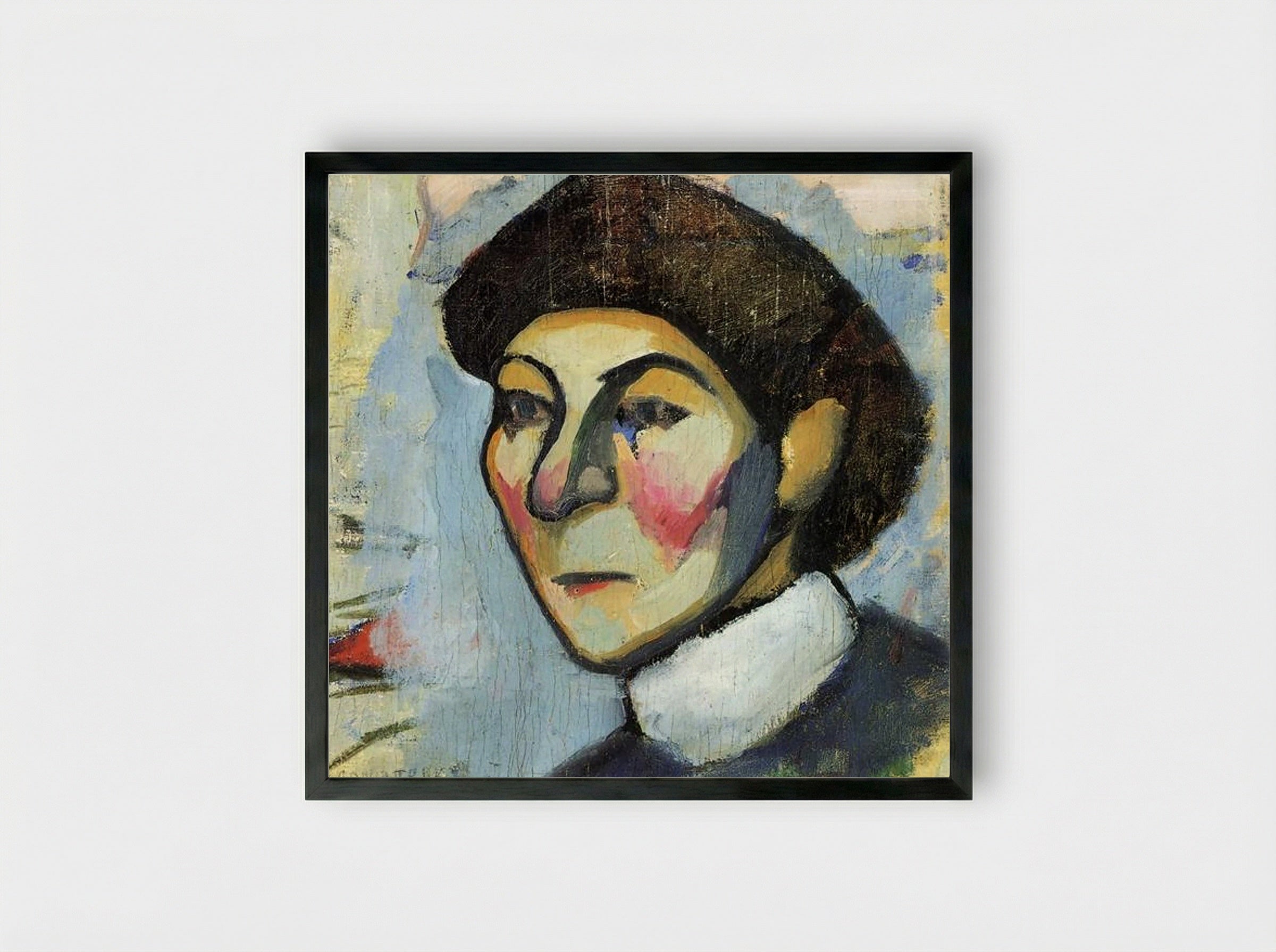 Portrait of Philomene - Sonia Delaunay - Framed Print Black