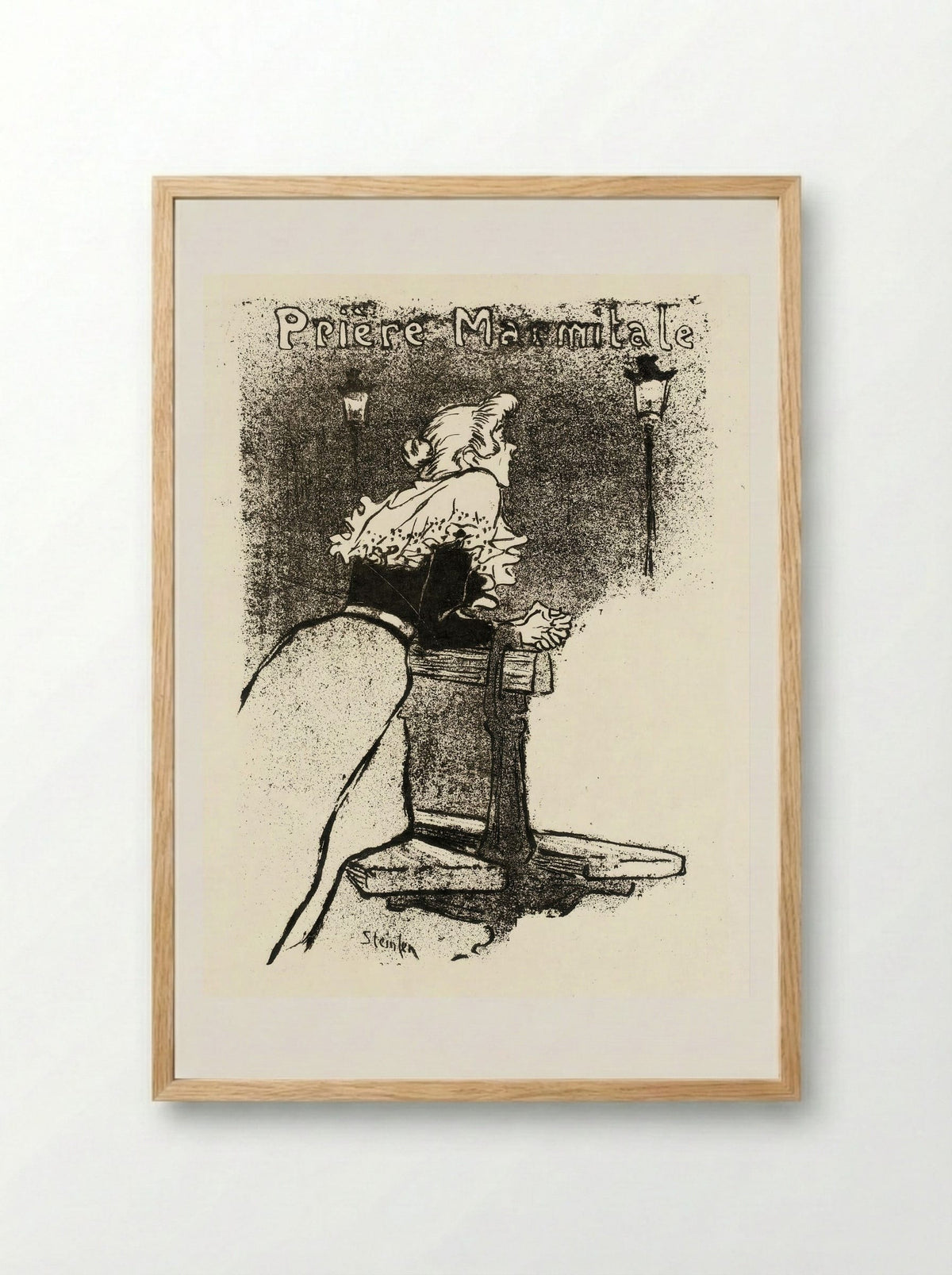 Prière Marmitale - Théophile Alexandre Steinlen - Framed Print Wood