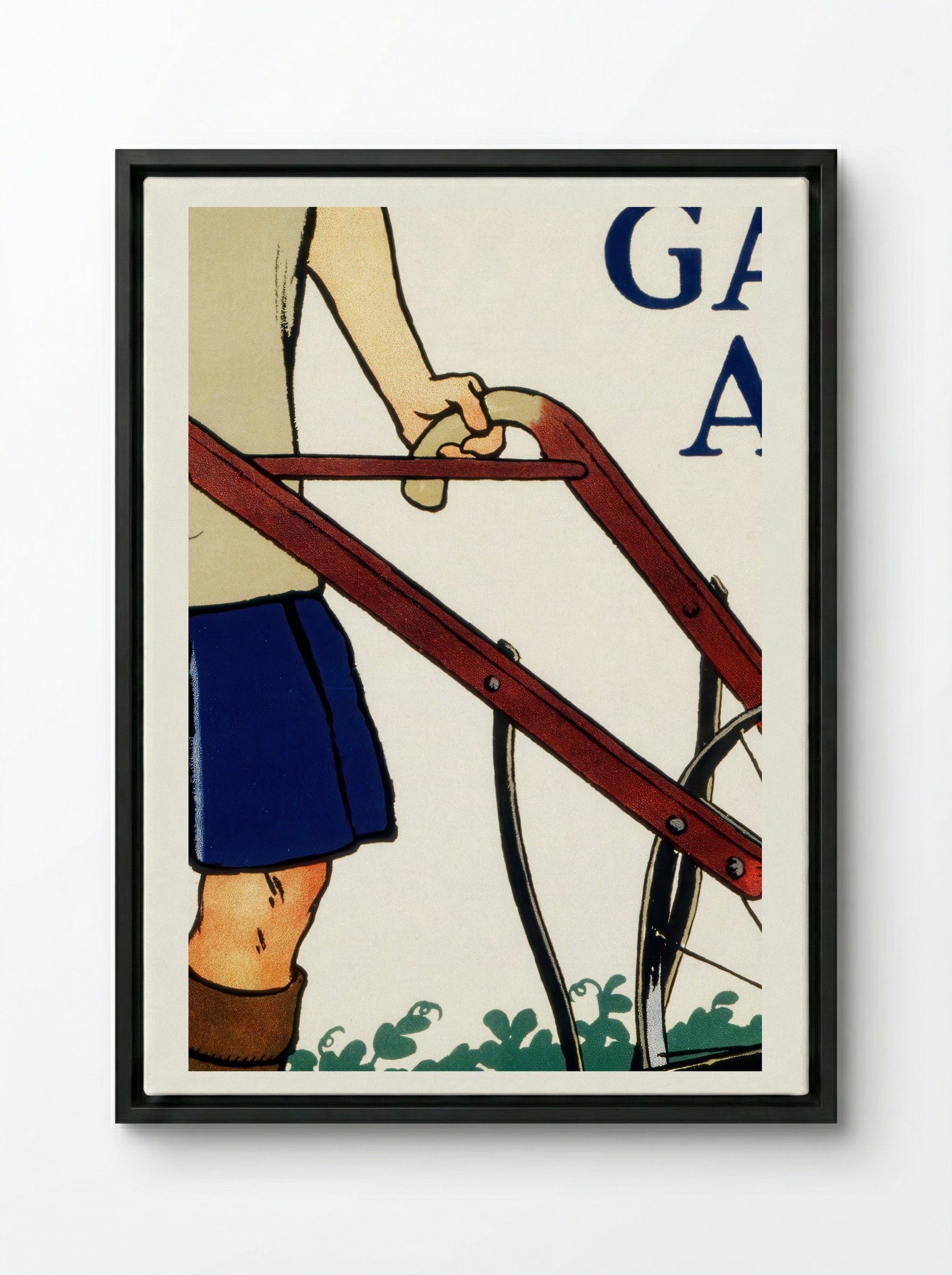Join the United States School Garden Army - Edward Penfield - Framed Canvas Black