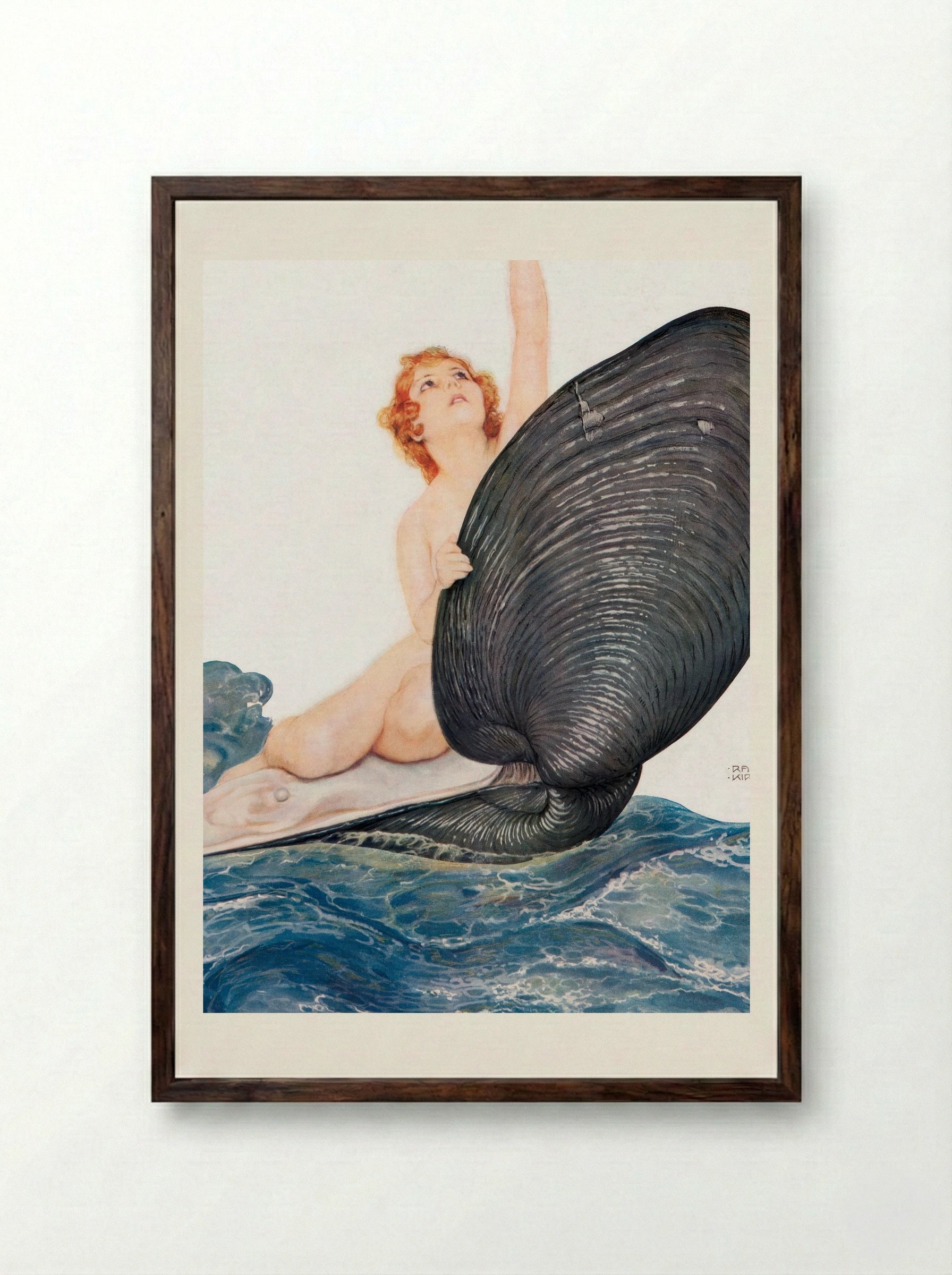 Vive la France - Raphael Kirchner - Framed Print Dark Wood
