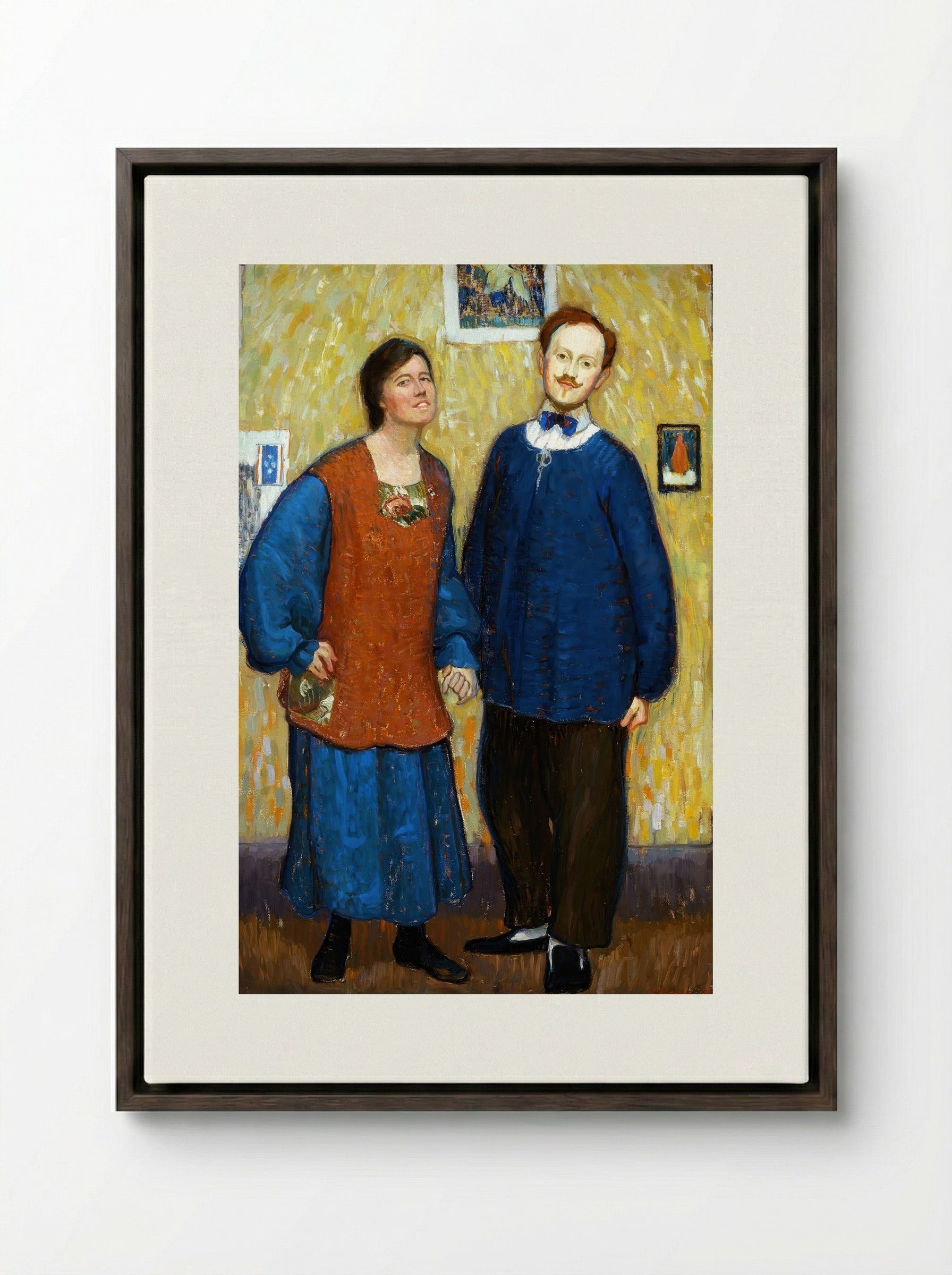 We Don't Know Where We're Going, But We're On The Way - Edouard Antonin Vysekal - Framed Canvas Dark Wood