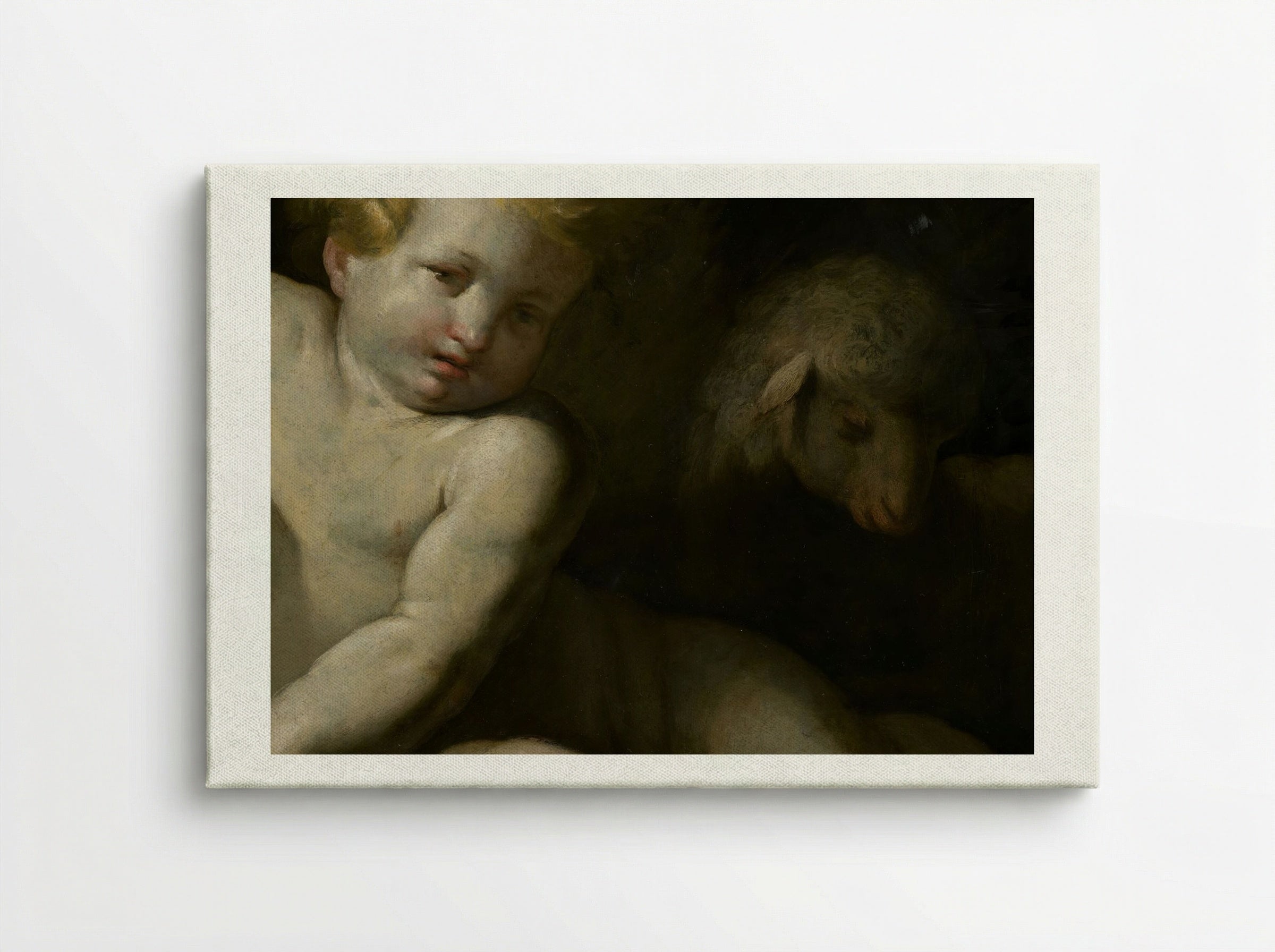 Ecce Agnus Dei (Infant Saint John the Baptist with Lamb) - Bartolomé Esteban Murillo - Canvas